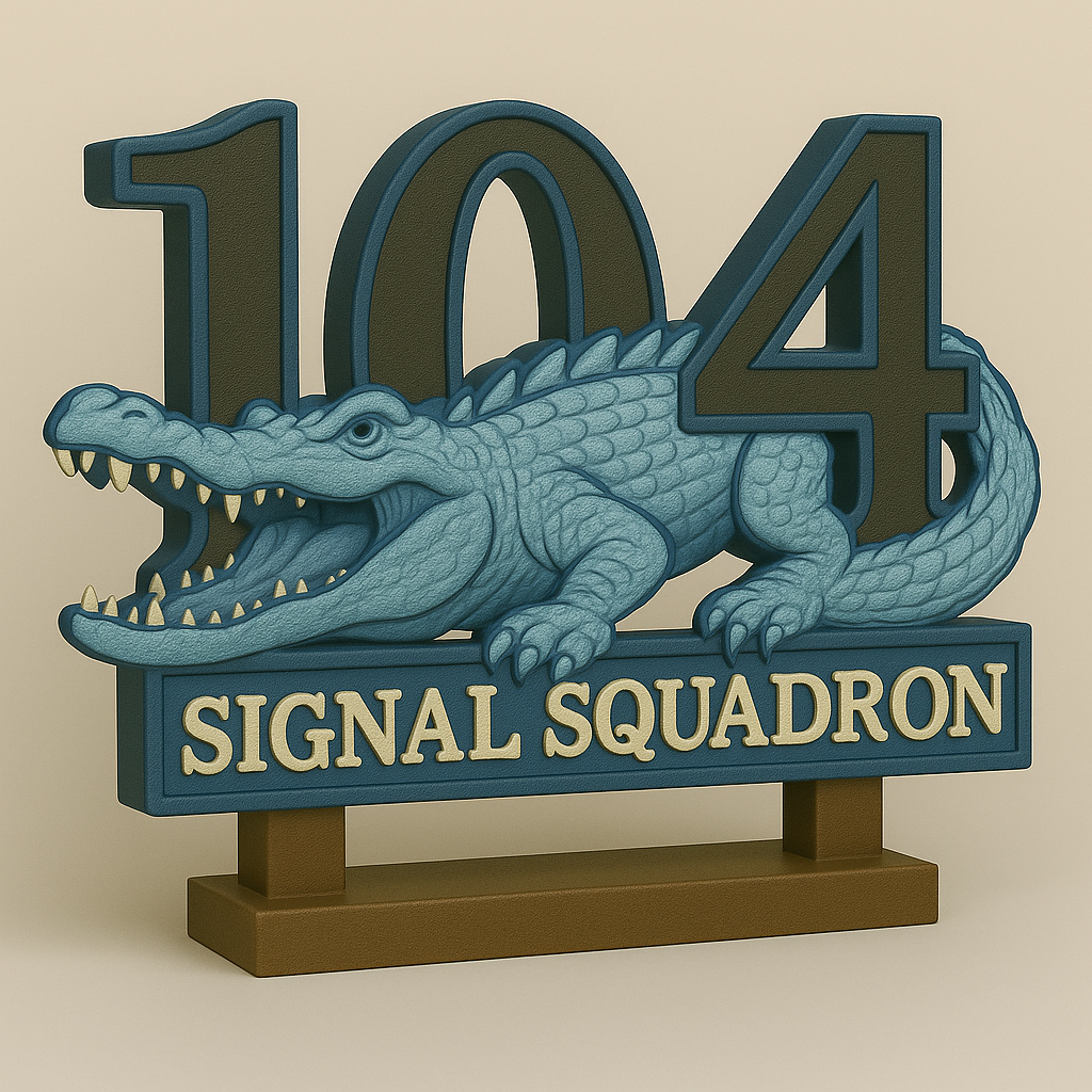 π 104 Signal Squadron β Croc Statue