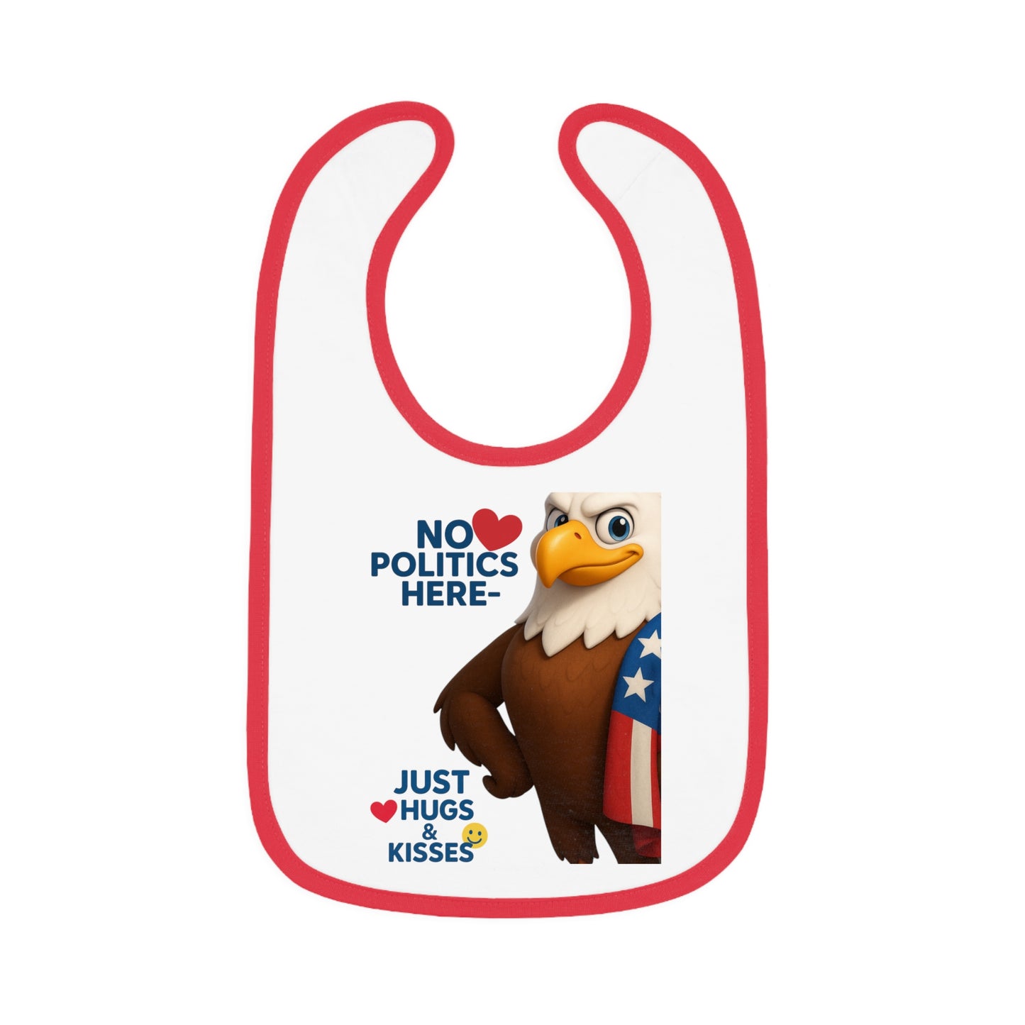 Patriotic Baby Bib with Fun Design | Perfect for Baby Showers, Holidays, and Everyday Use - Ideal Gift for New Parents