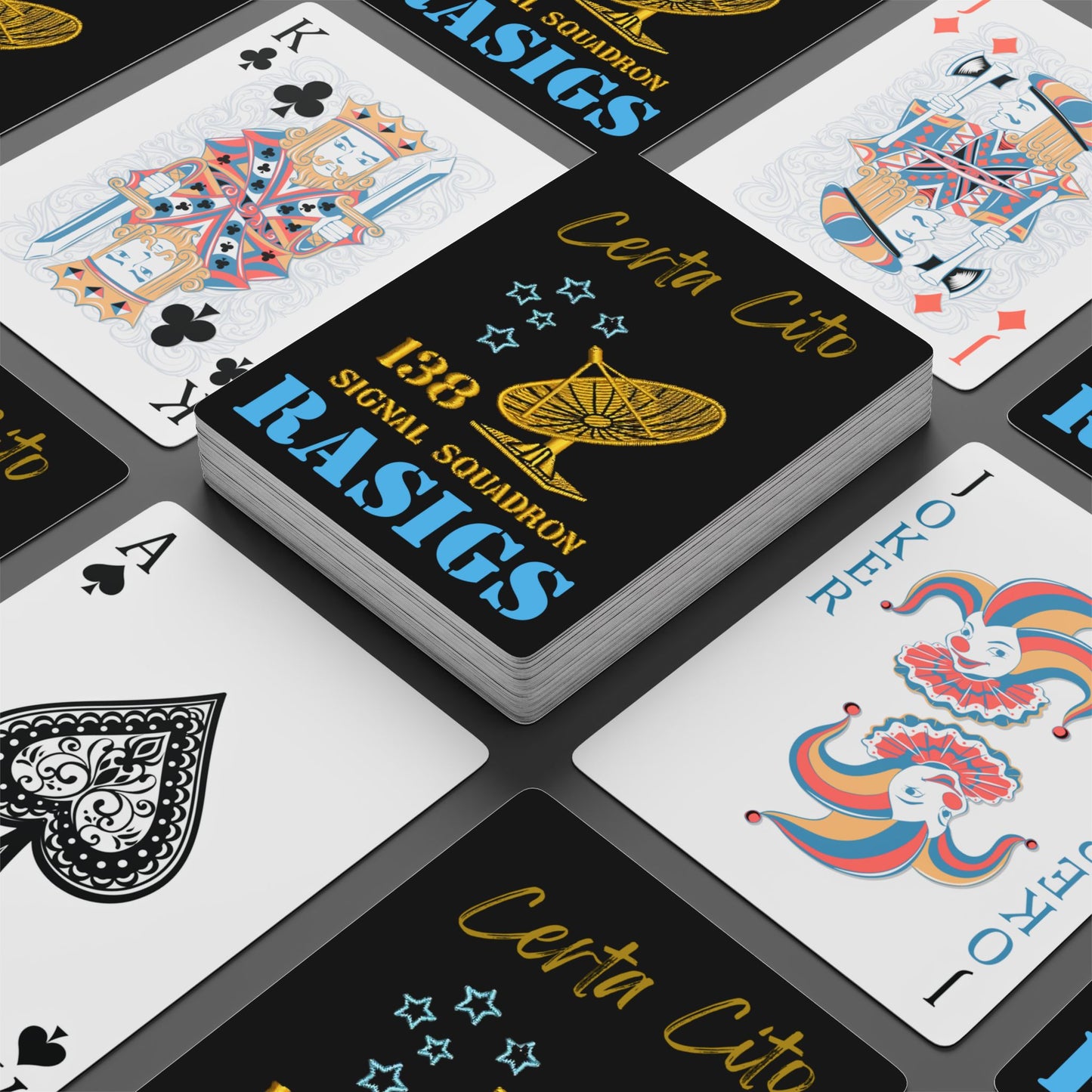 138 Signal Squadron Playing Cards