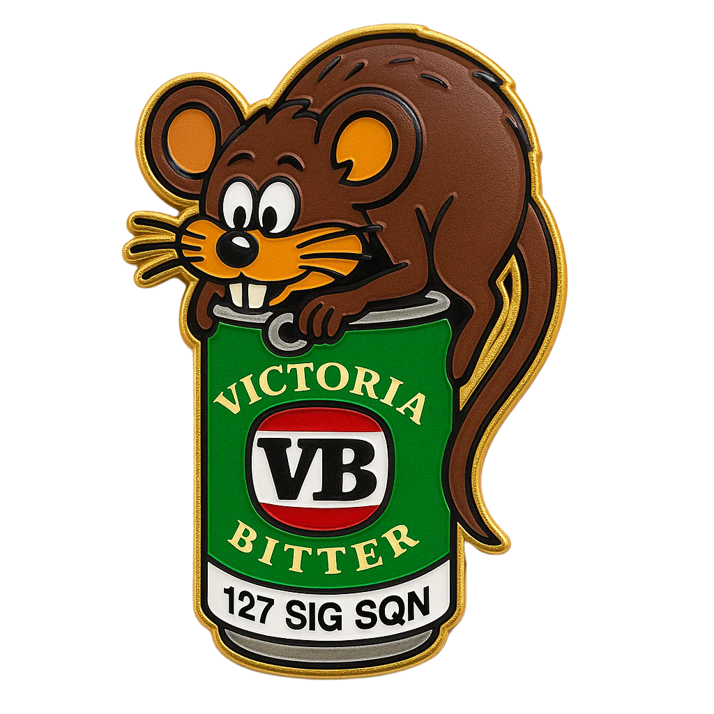 127 SIG SQN – LIMITED EDITION HARD ENAMEL PIN 🐀
