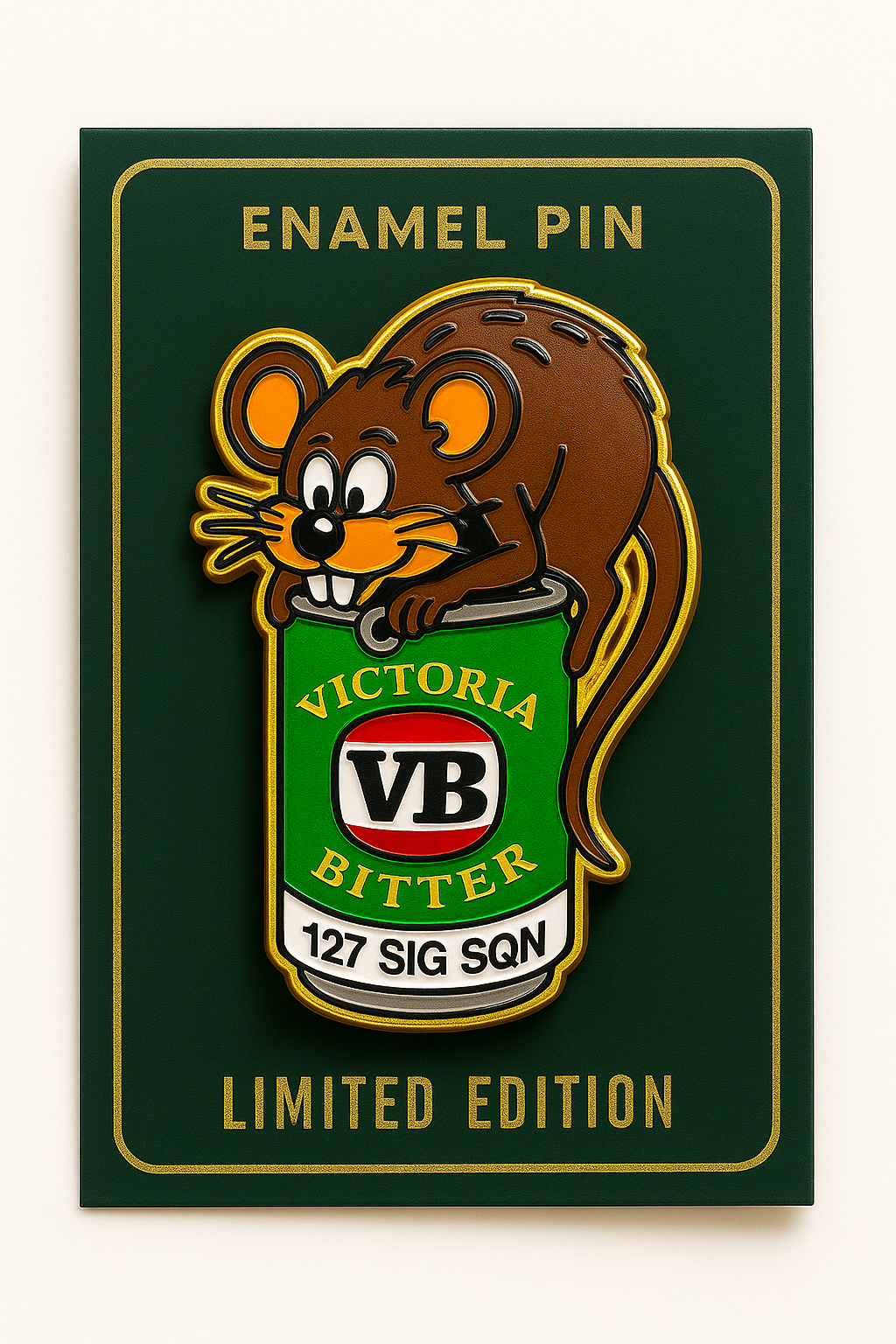 127 SIG SQN – LIMITED EDITION HARD ENAMEL PIN 🐀