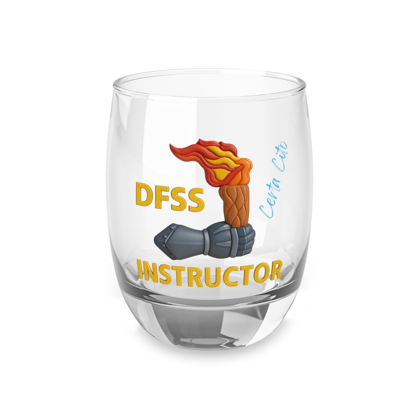 Certa Cito – DFSS Instructors Whiskey Glass