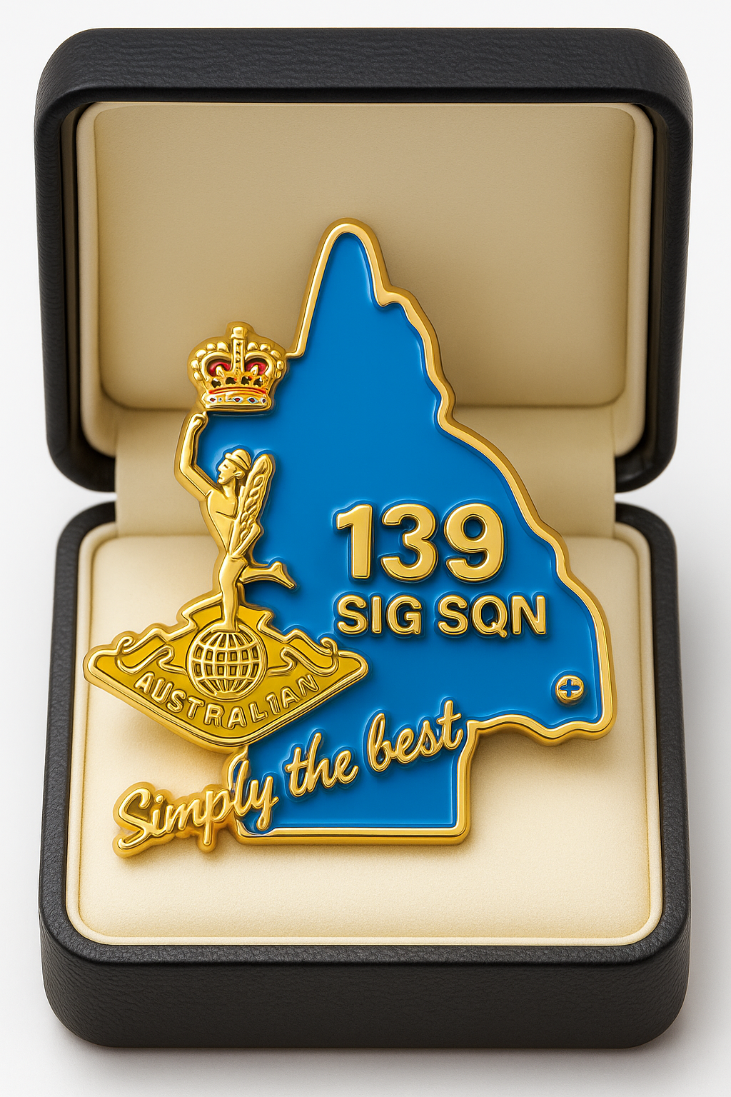 📡 139 SIGNAL SQUADRON – HARD ENAMEL LAPEL PIN