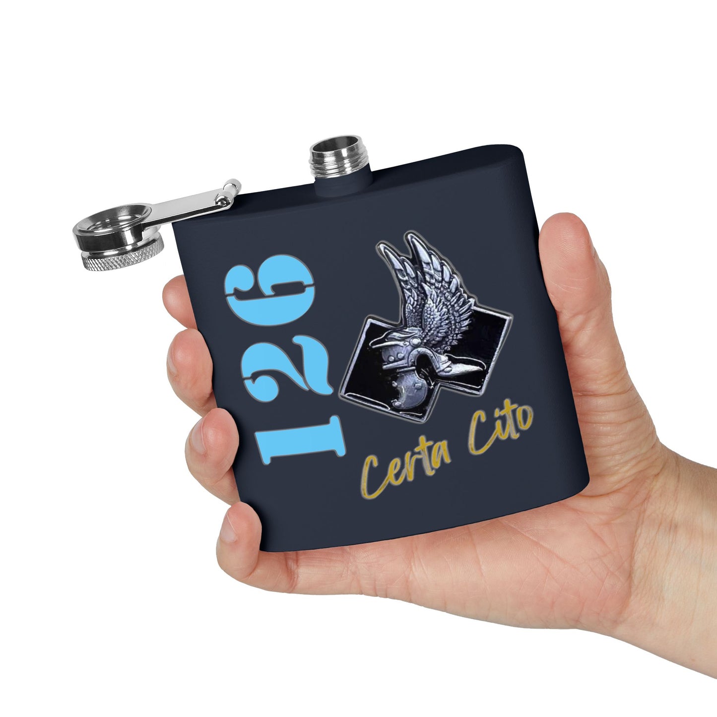 126 Signal Squadron Commando Flask – Certa Cito – 6oz