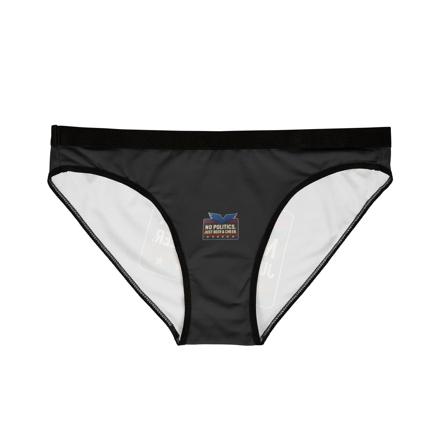 Cheerful Women's Underwear | Fun No Politics Design, Comfortable Lingerie, Everyday Wear, Gift for Her, Relaxed Vibe