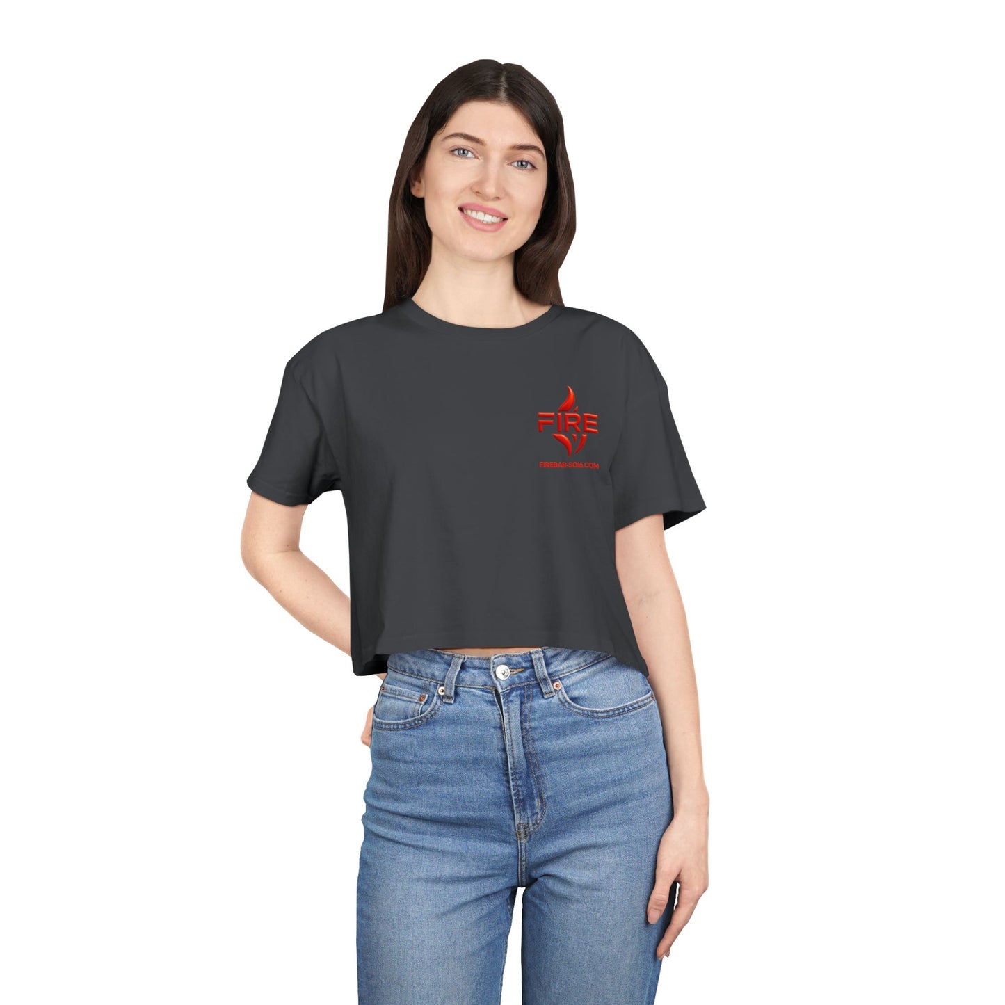 Women’s FireBar Crop Tee – Nightlife Edition