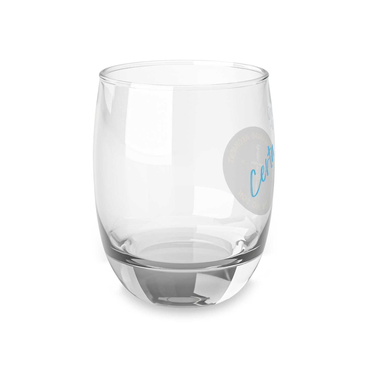 126 Sig Sqn 90's Era Patch Whiskey Glass