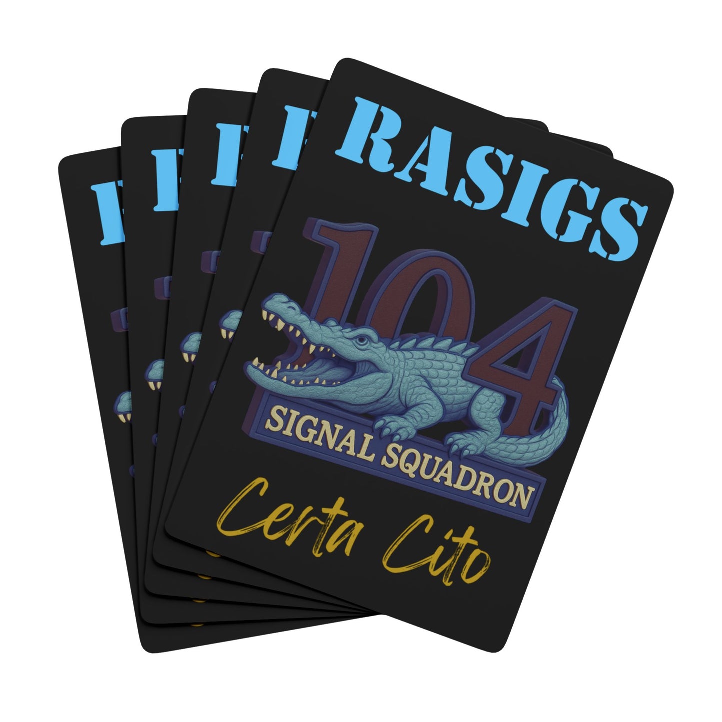 104 SIG SQN Crocodile – 90’s Era Playing Cards