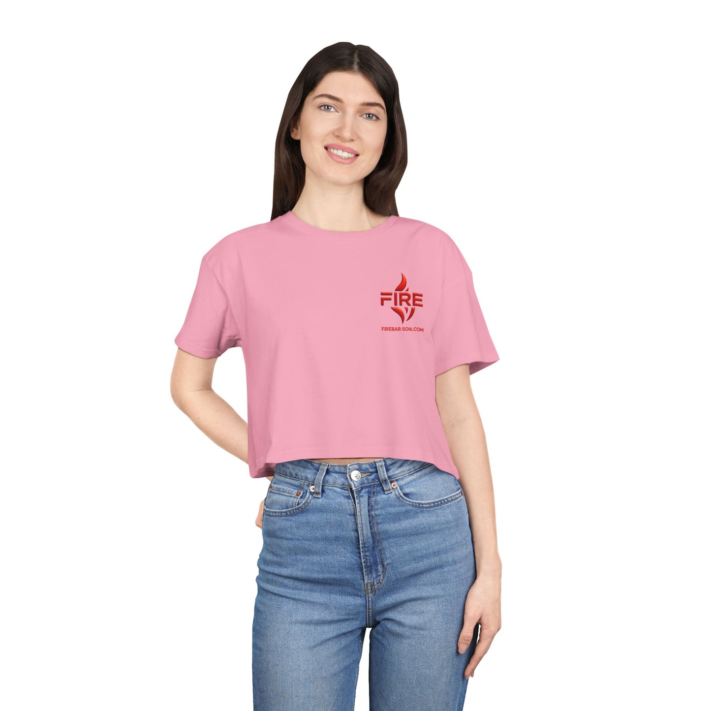 Women’s FireBar Crop Tee – Nightlife Edition