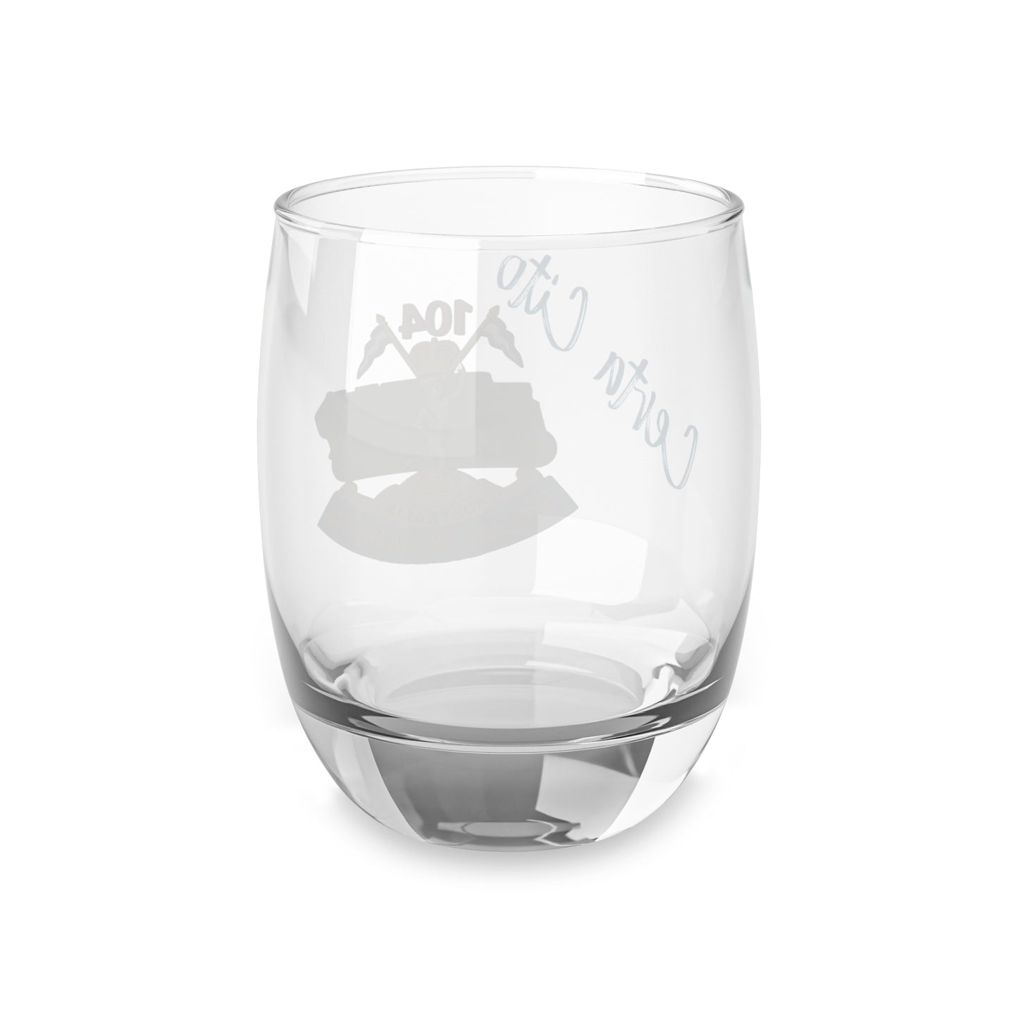 104 Sig Sqn Vietnam Era Patch Whiskey Glass