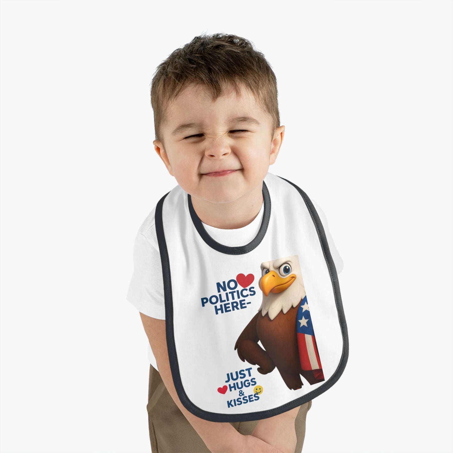 Patriotic Baby Bib with Fun Design | Perfect for Baby Showers, Holidays, and Everyday Use - Ideal Gift for New Parents