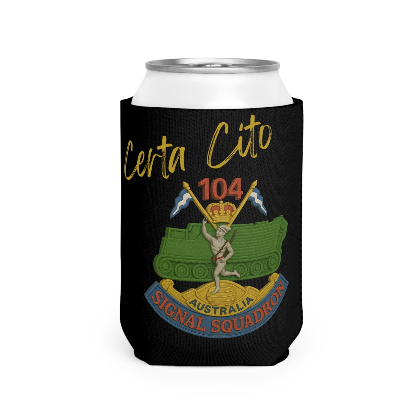 Certa Cito – 104 SIG SQN Vietnam Era Stubby Cooler