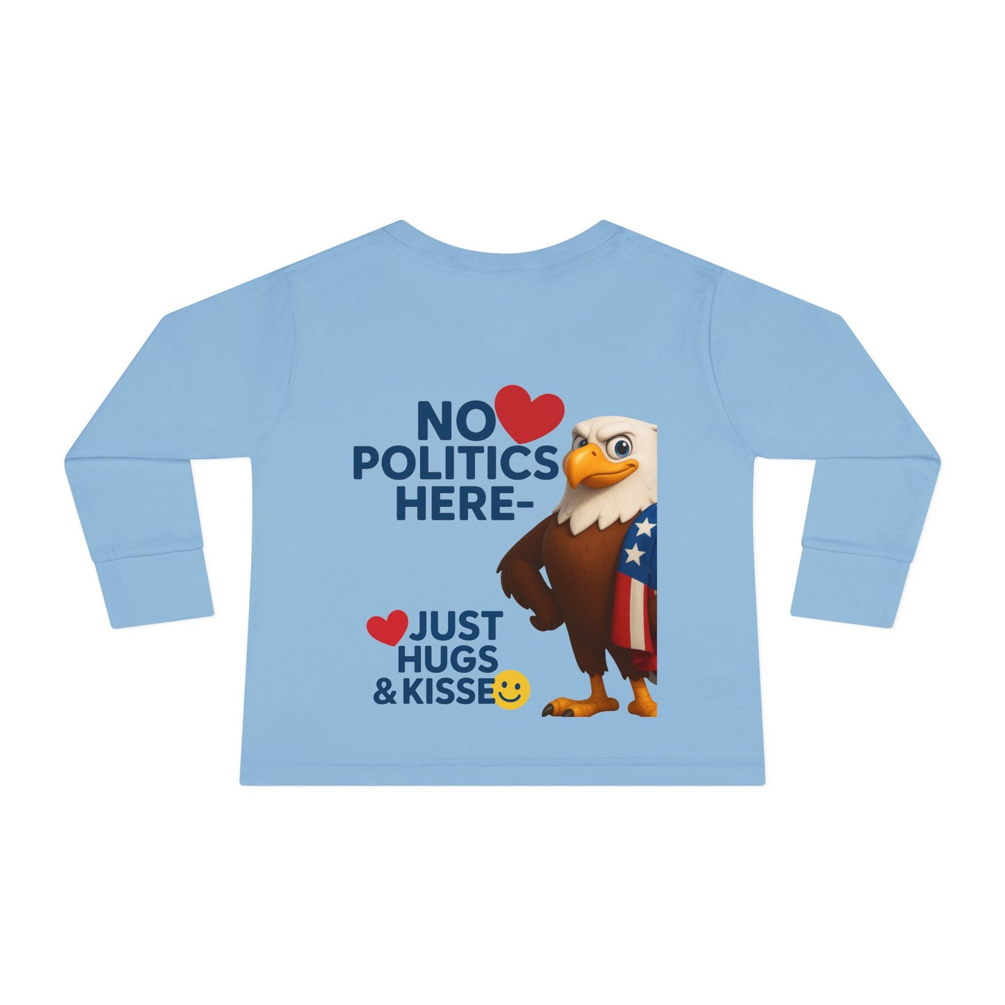 Cute Toddler Long Sleeve Tee with Fun Eagle Design | Perfect for Playdates, Family Events, Holidays, Kids' Parties, Gifts