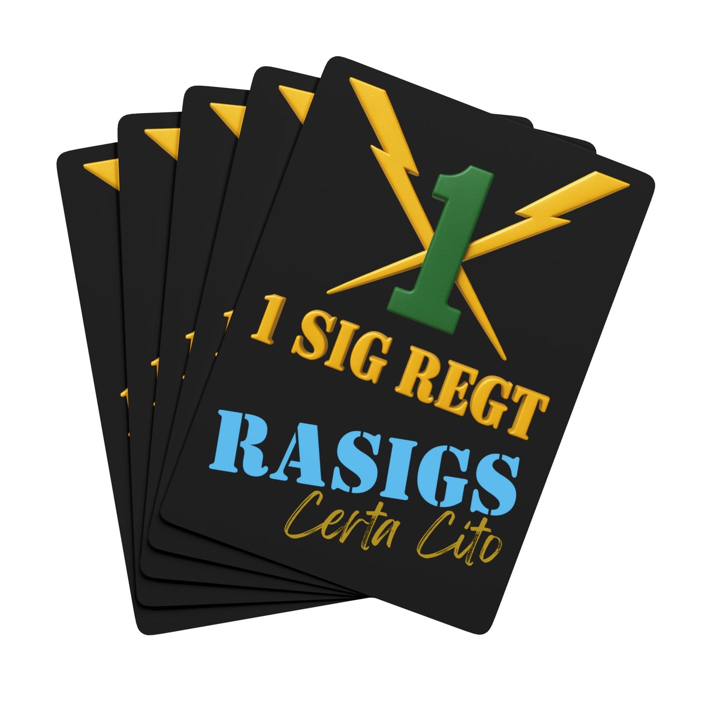Certa Cito – 1 Sig Reg Playing Cards