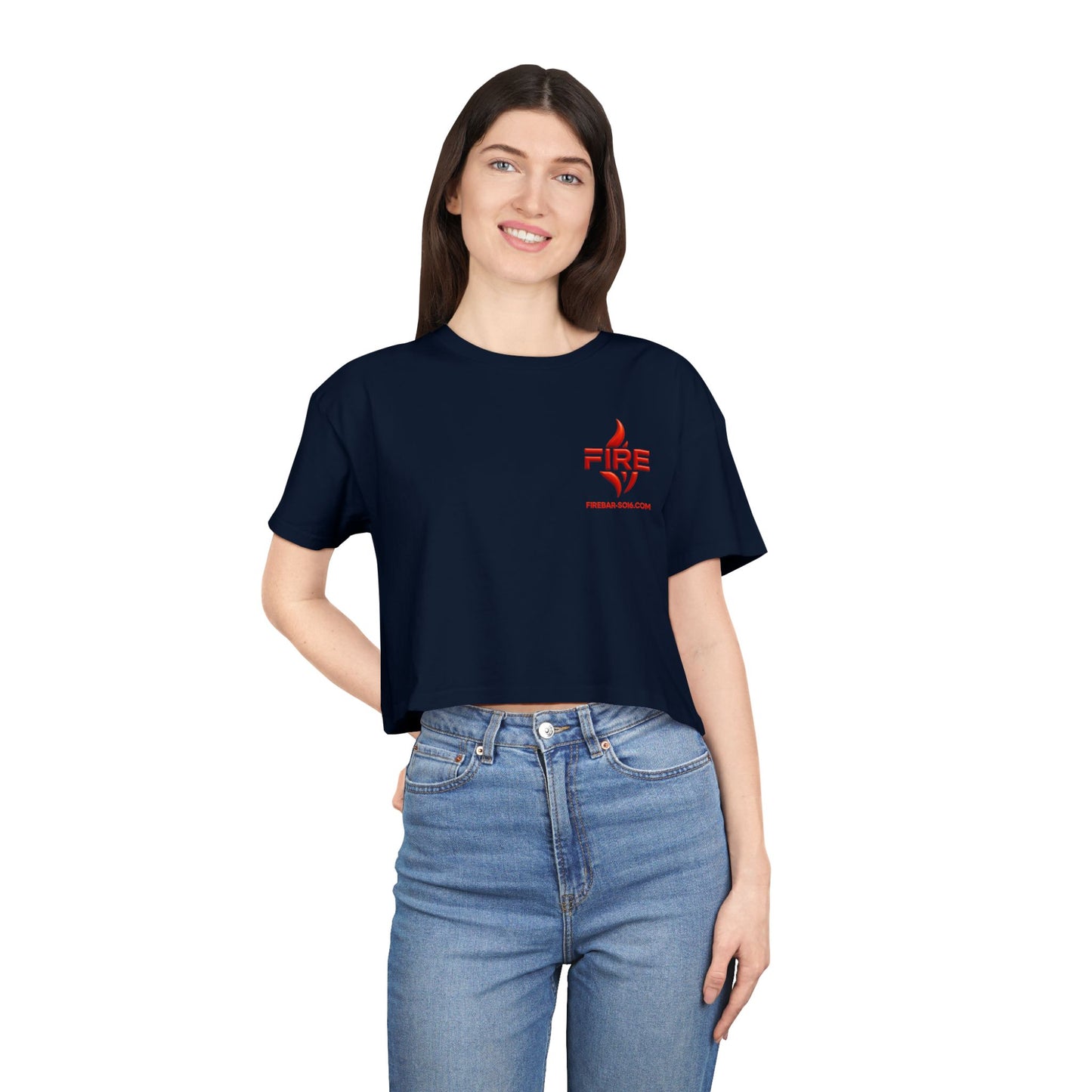 Women’s FireBar Crop Tee – Nightlife Edition