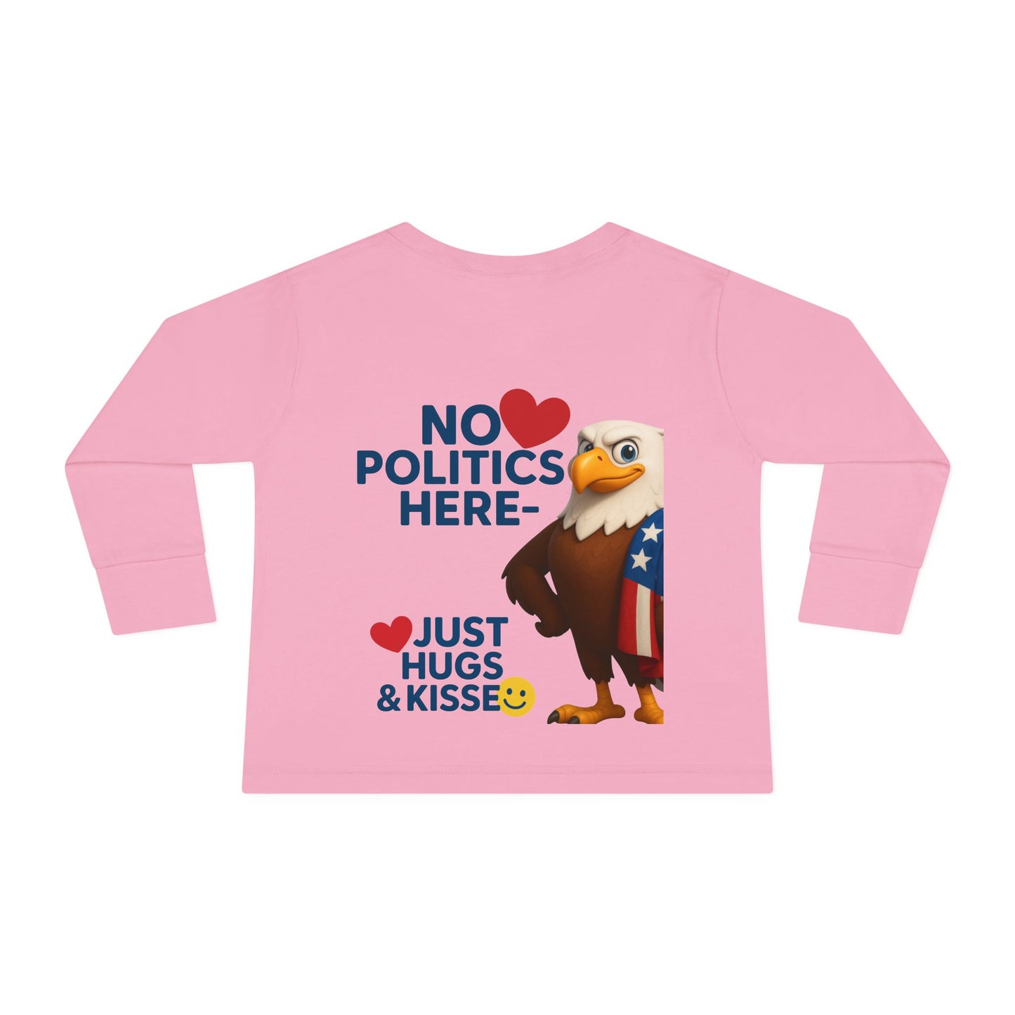 Cute Toddler Long Sleeve Tee with Fun Eagle Design | Perfect for Playdates, Family Events, Holidays, Kids' Parties, Gifts