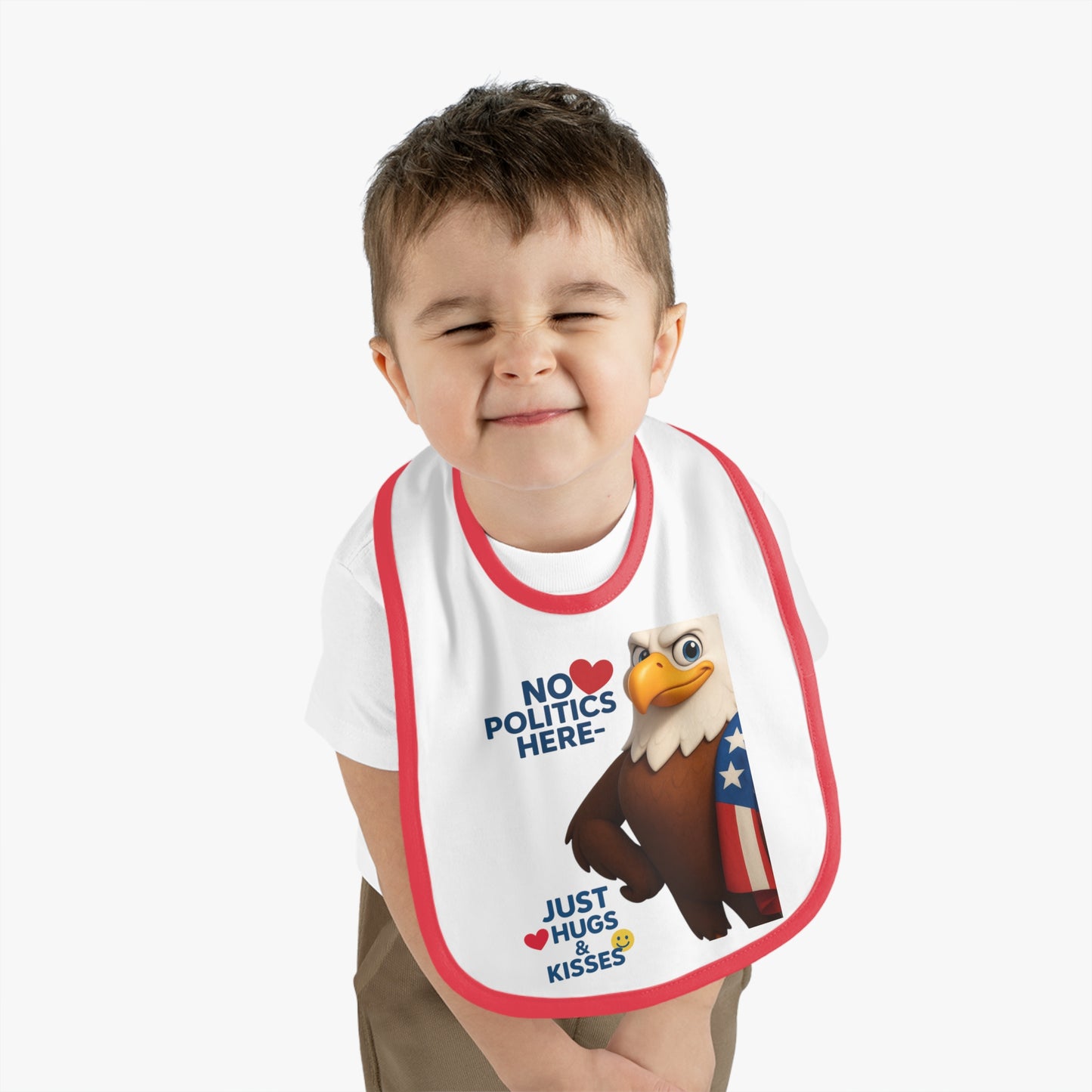 Patriotic Baby Bib with Fun Design | Perfect for Baby Showers, Holidays, and Everyday Use - Ideal Gift for New Parents
