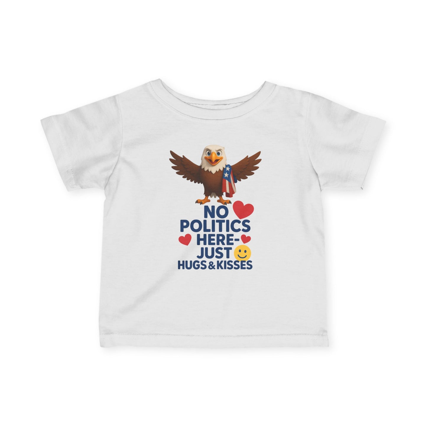 Infant Eagle Tee: Funny Political Baby Shirt, Cute Toddler Top, Gifts for New Parents, Baby Shower Present, Patriotic Baby Clothes