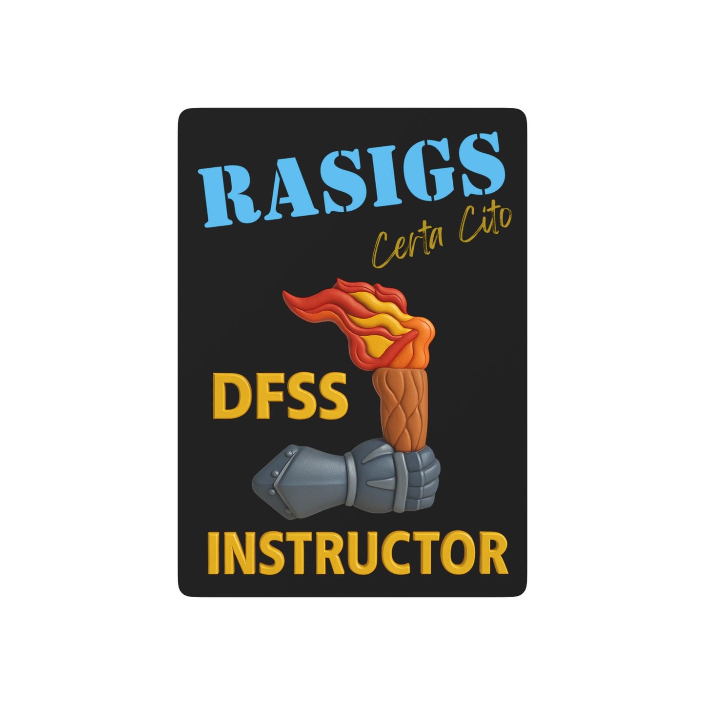 DFSS Instructors Playing Cards