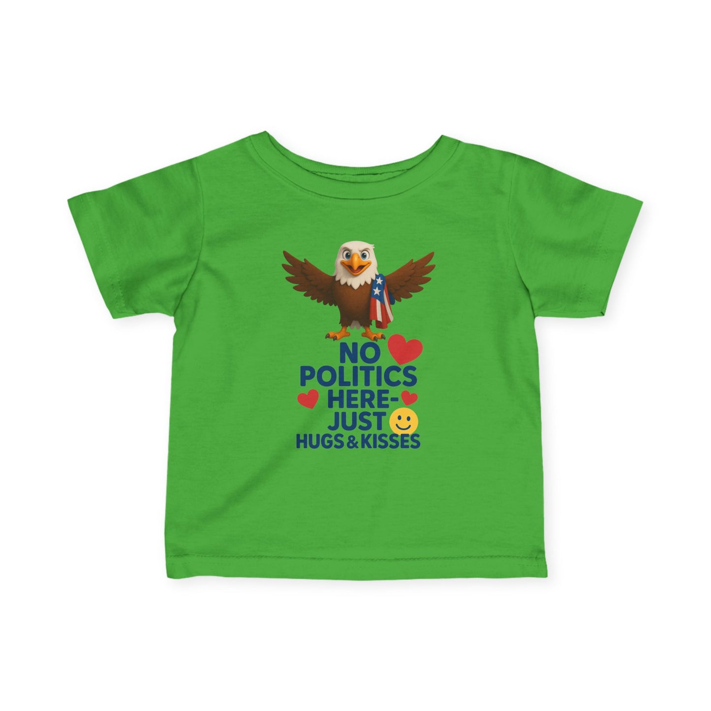 Infant Eagle Tee: Funny Political Baby Shirt, Cute Toddler Top, Gifts for New Parents, Baby Shower Present, Patriotic Baby Clothes