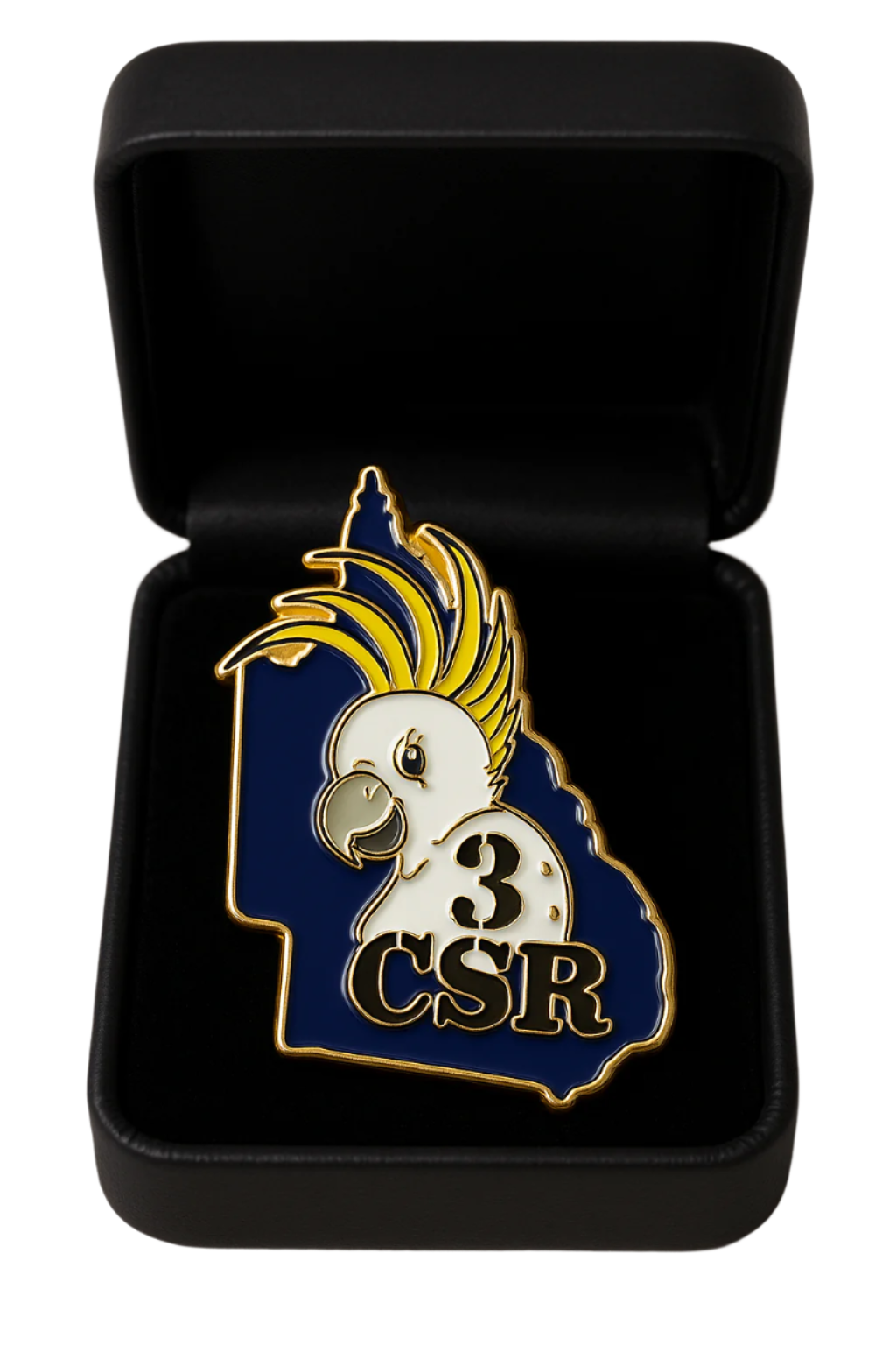 3rd COMBAT SIGNAL REGIMENT – HARD ENAMEL LAPEL PIN 📡