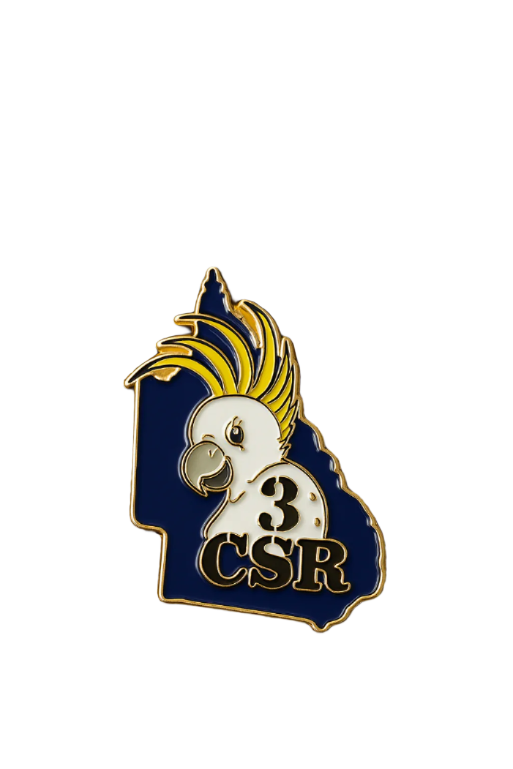 3rd COMBAT SIGNAL REGIMENT – HARD ENAMEL LAPEL PIN 📡