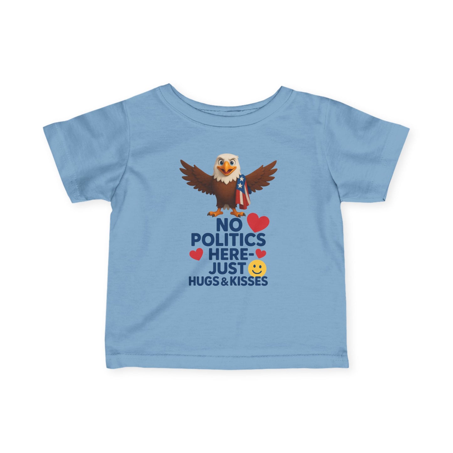 Infant Eagle Tee: Funny Political Baby Shirt, Cute Toddler Top, Gifts for New Parents, Baby Shower Present, Patriotic Baby Clothes