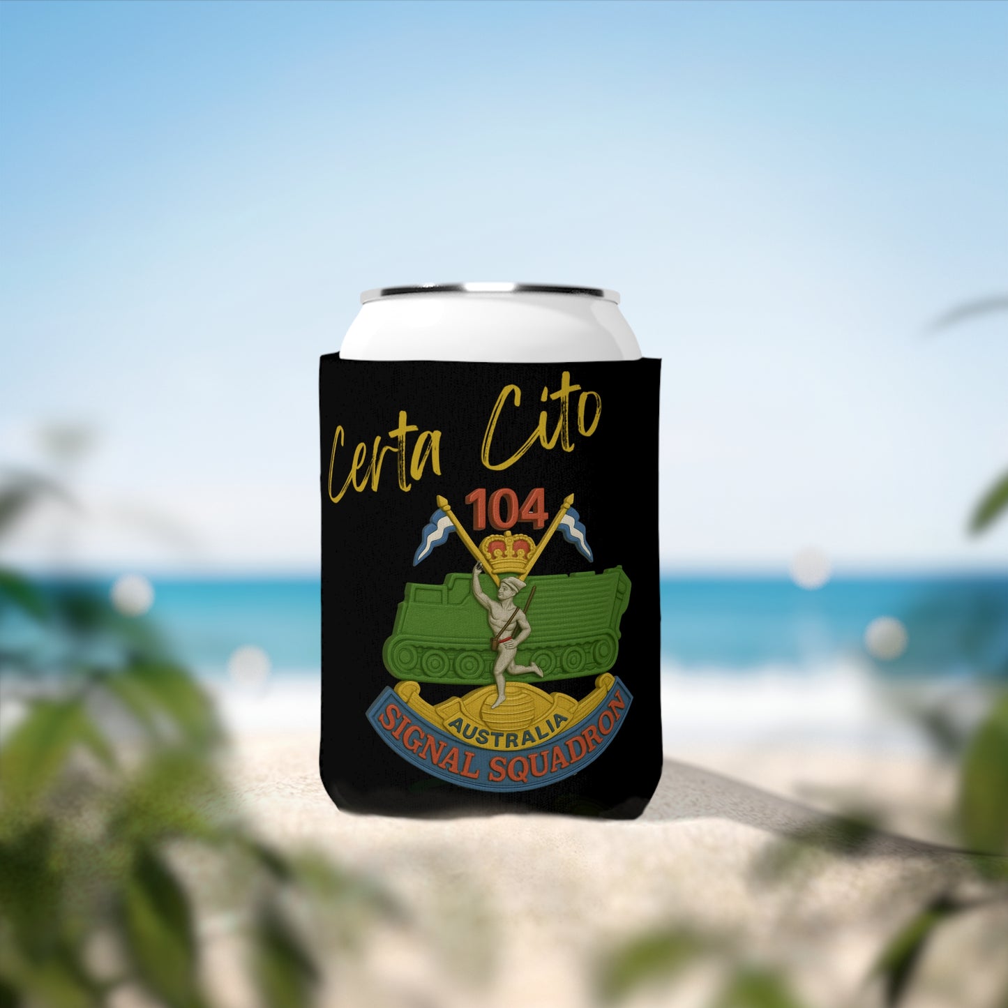 Certa Cito – 104 SIG SQN Vietnam Era Stubby Cooler