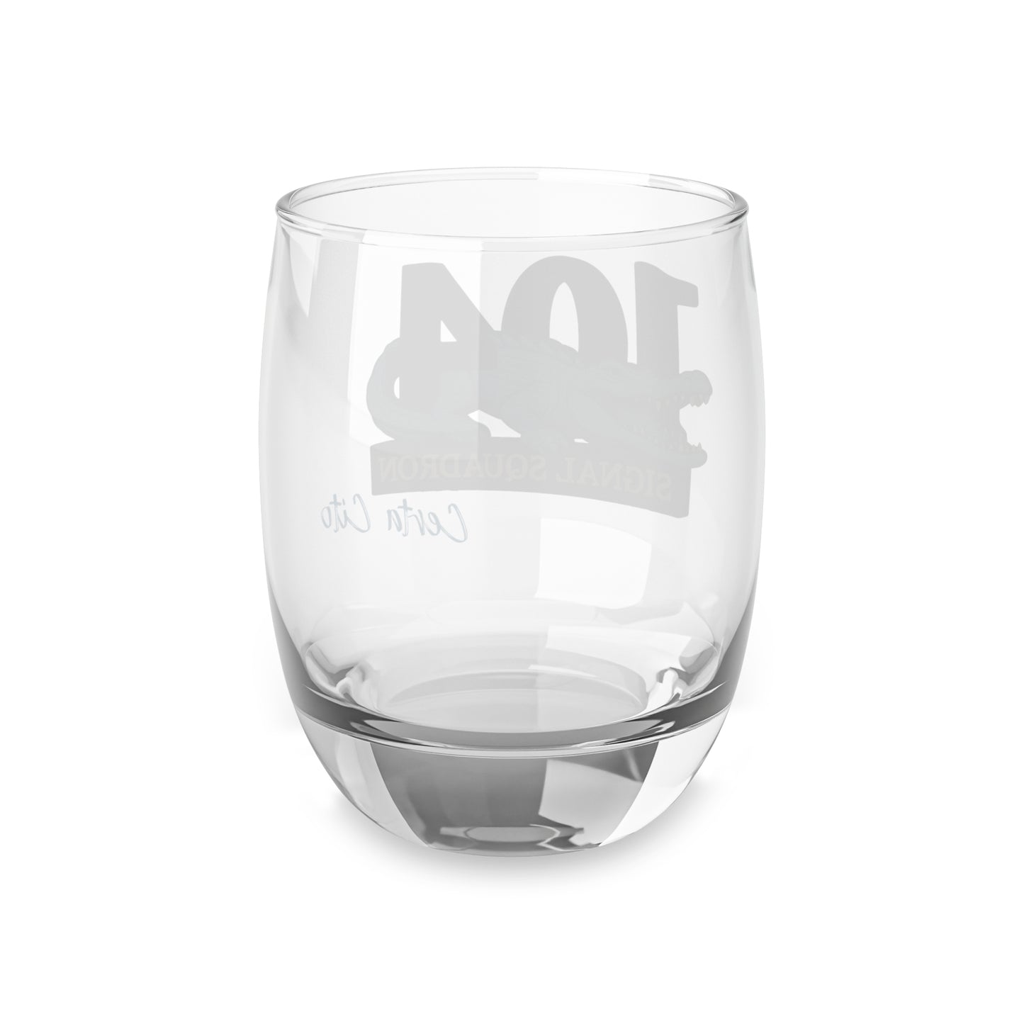 Certa Cito – 104 Sig Sqn Crocodile 90's Patch Whiskey Glass
