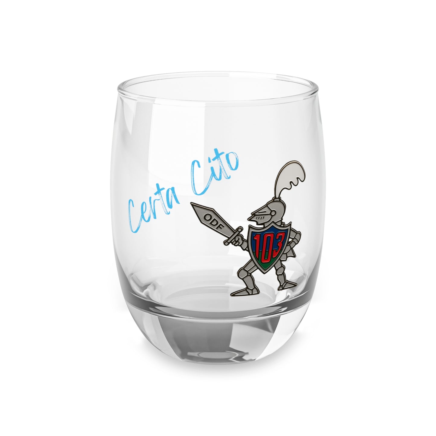 Certa Cito – 103 Sig Sqn Whiskey Glass