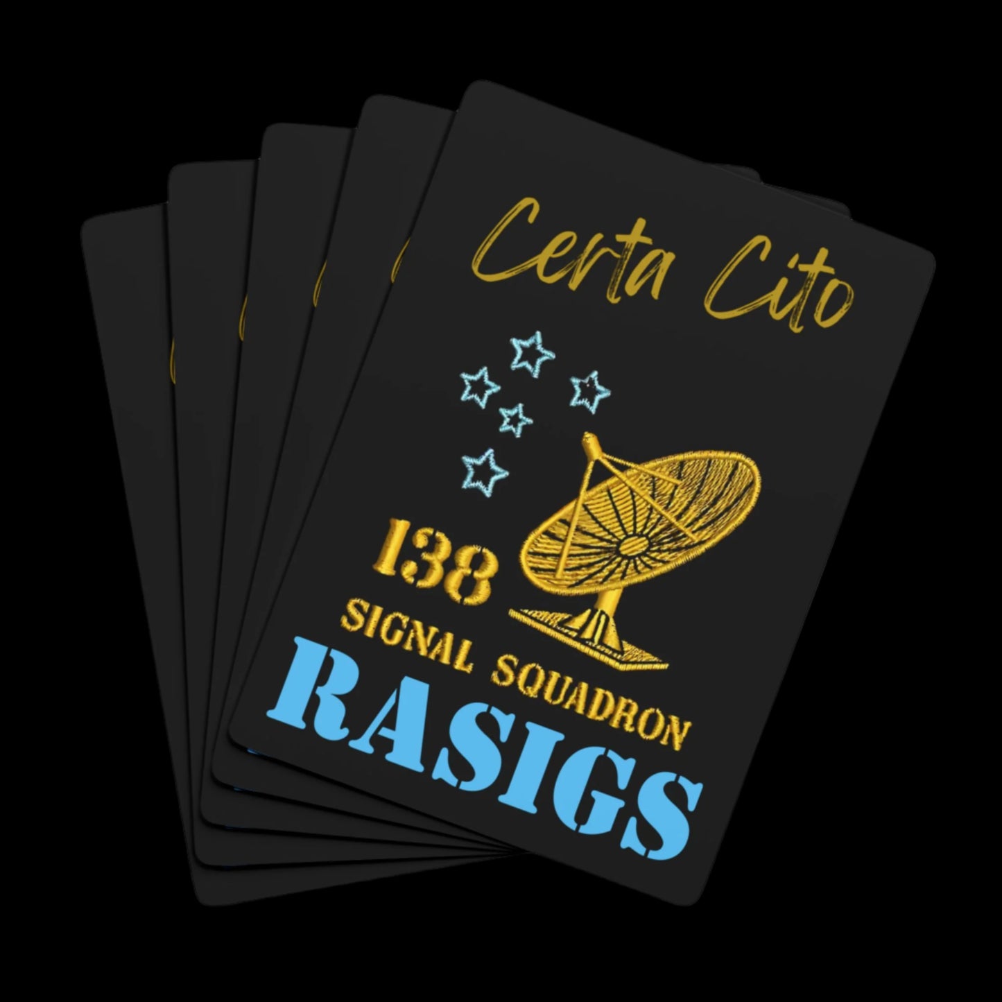 138 Signal Squadron Playing Cards