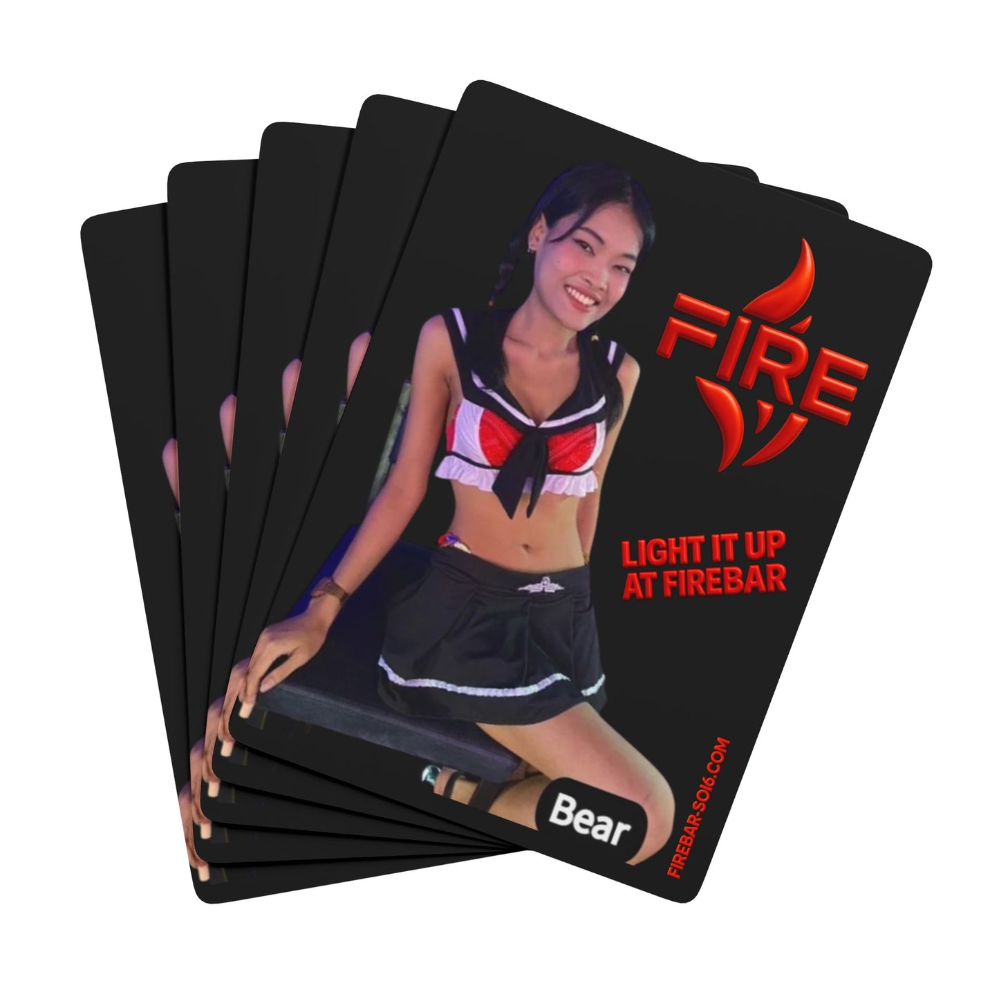FireBar Bear Playing Cards