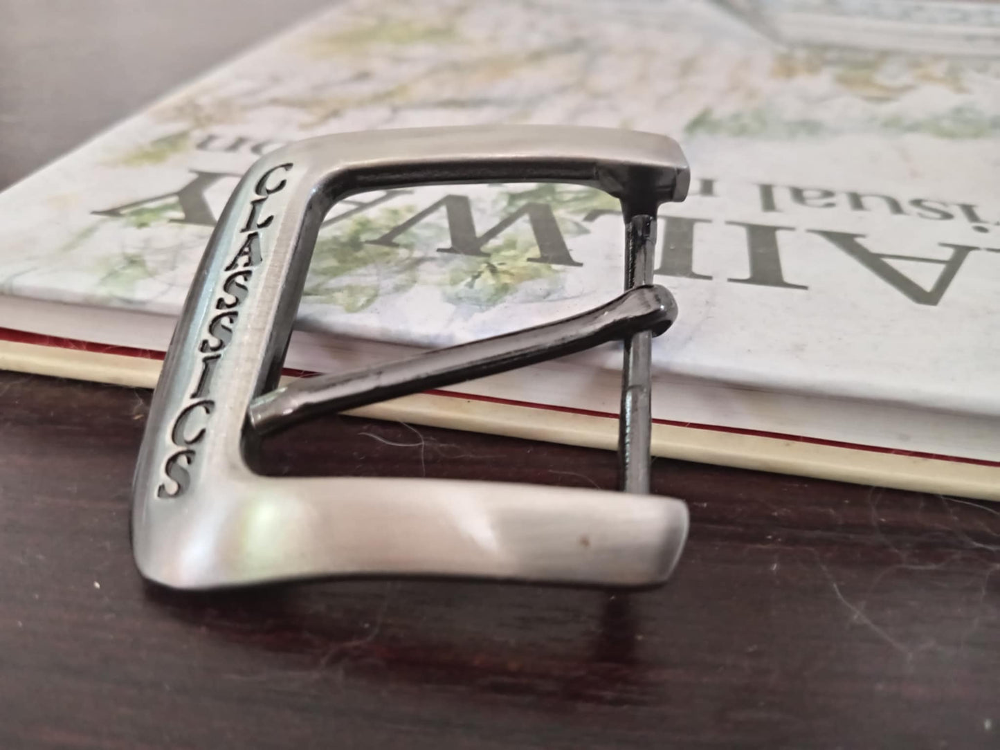 CLASSICS Belt Buckle – Solid Brushed Silver Finish