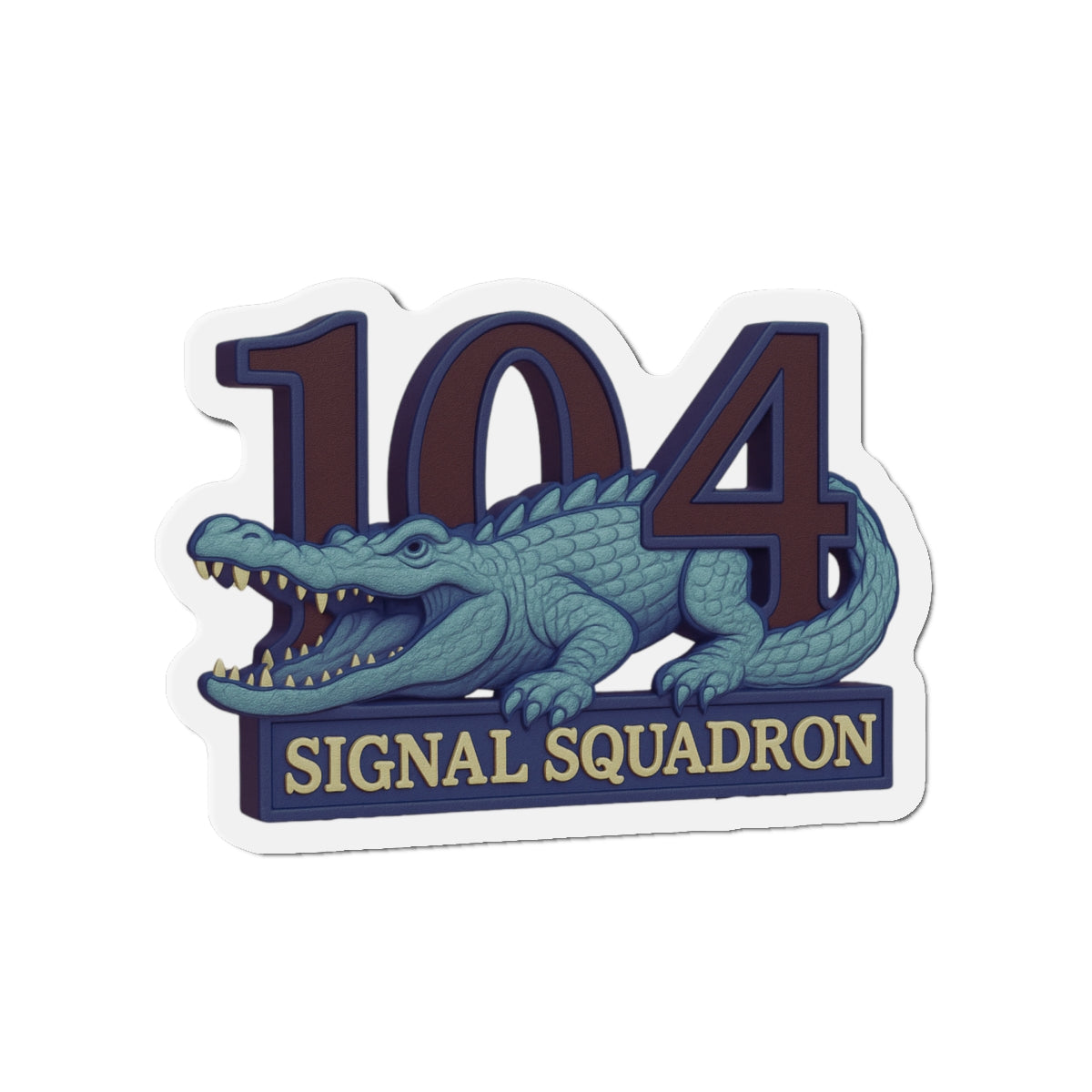 104 SIG SQN 90’s Era Crocodile Patch Magnet – RASIGS Patch Signature Range