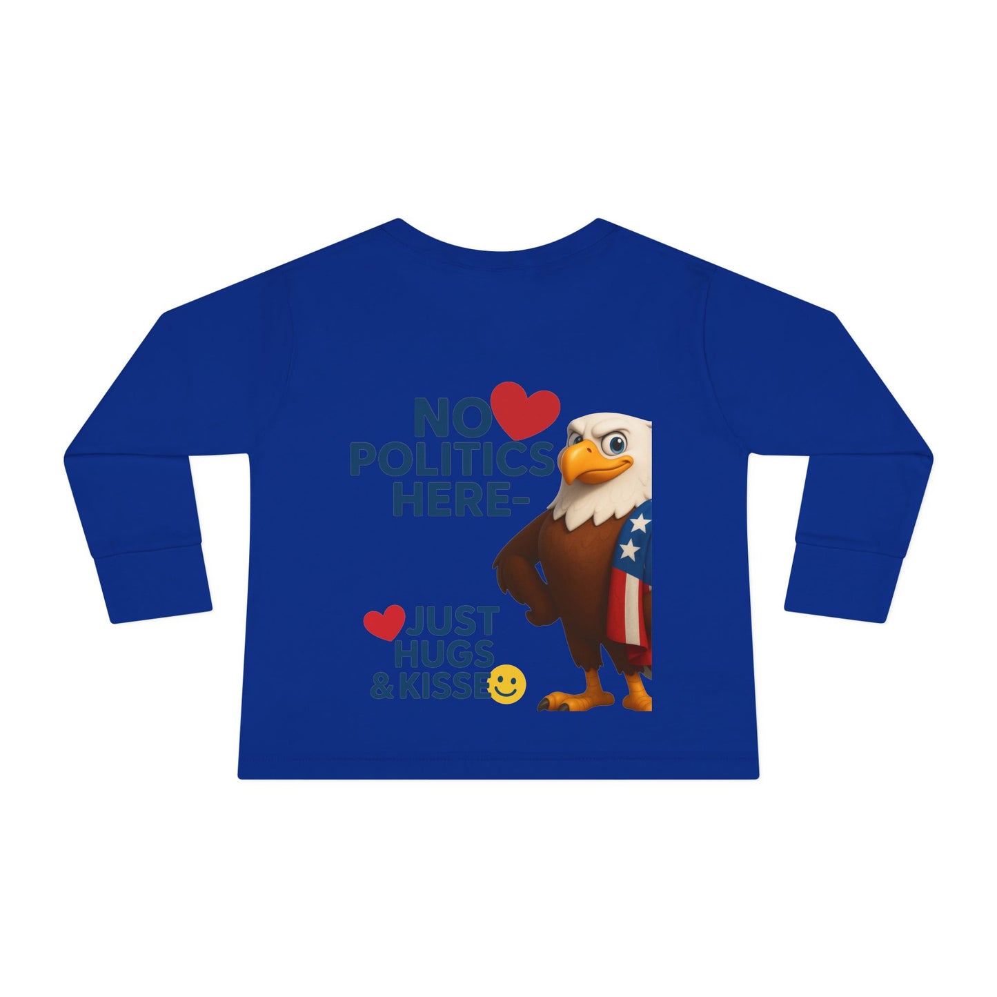 Cute Toddler Long Sleeve Tee with Fun Eagle Design | Perfect for Playdates, Family Events, Holidays, Kids' Parties, Gifts