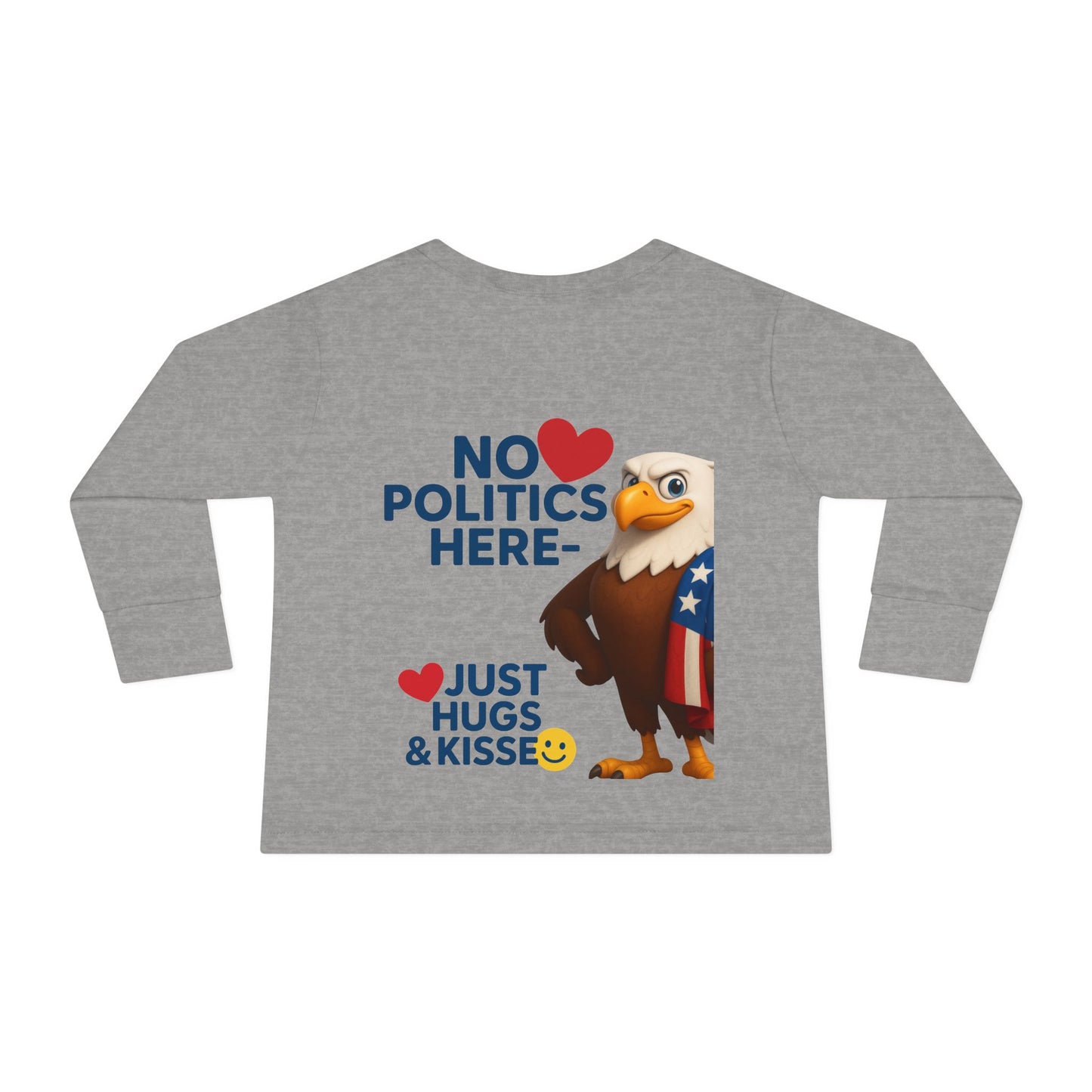 Cute Toddler Long Sleeve Tee with Fun Eagle Design | Perfect for Playdates, Family Events, Holidays, Kids' Parties, Gifts