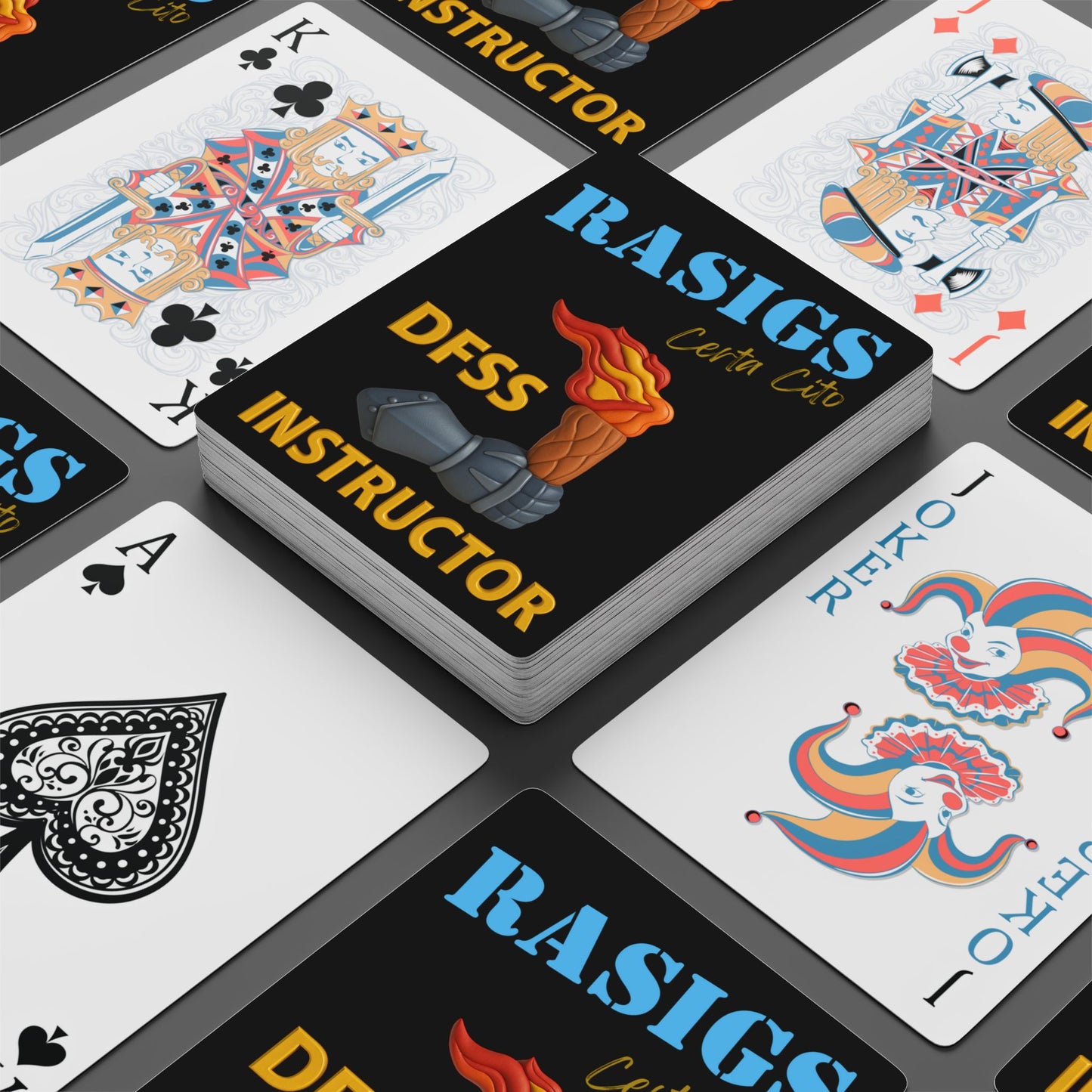 DFSS Instructors Playing Cards