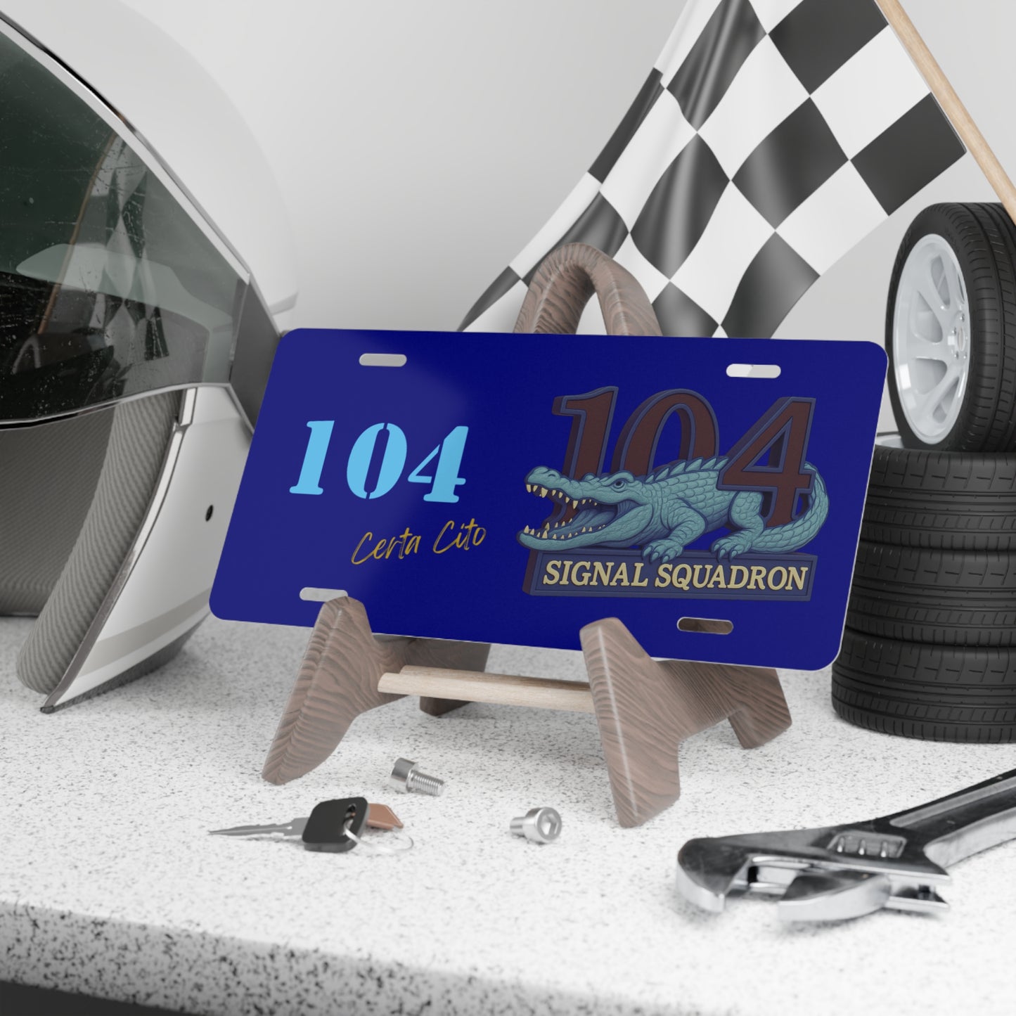 104 SIG Number Plate – Honor the Legacy of 104 Signal Squadron