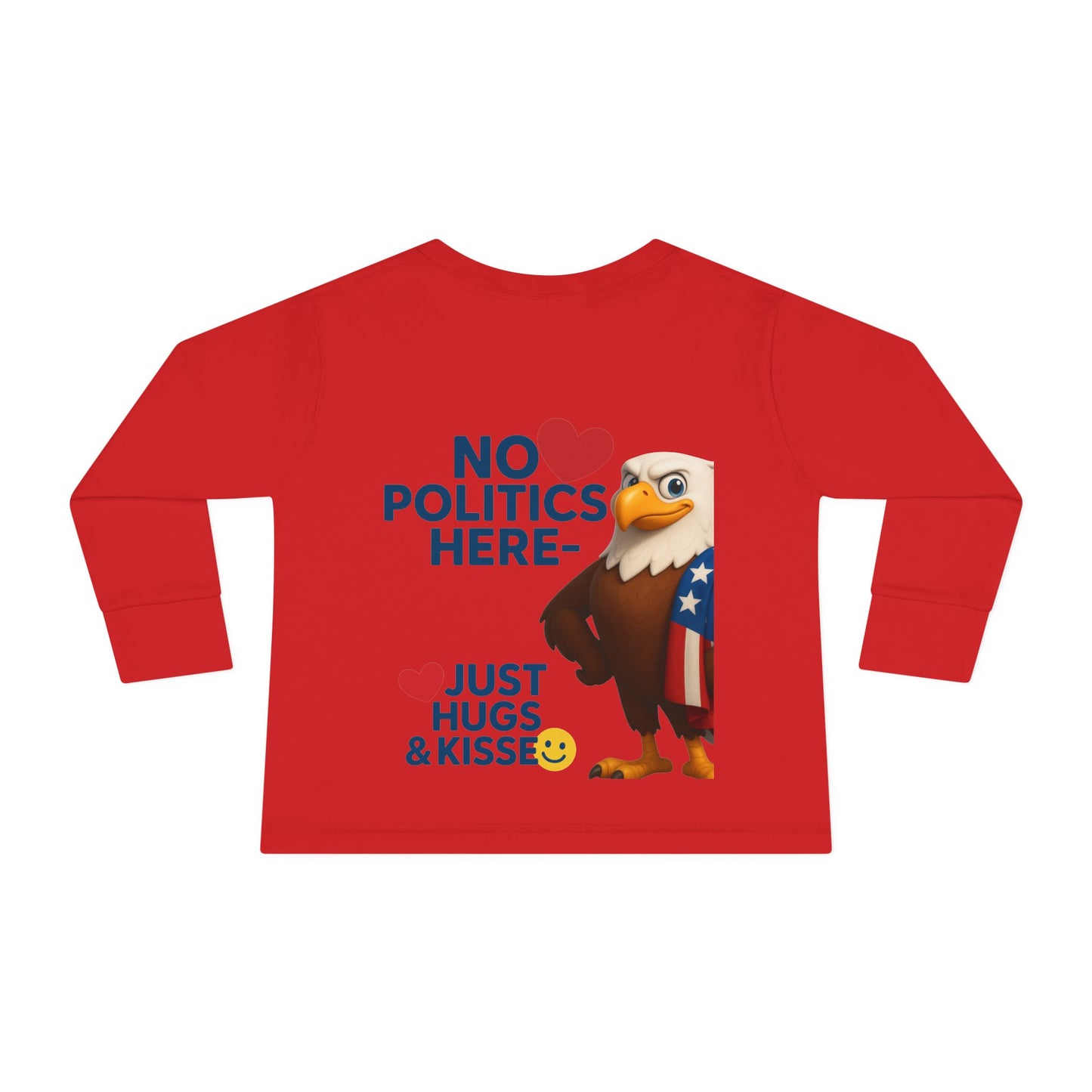 Cute Toddler Long Sleeve Tee with Fun Eagle Design | Perfect for Playdates, Family Events, Holidays, Kids' Parties, Gifts
