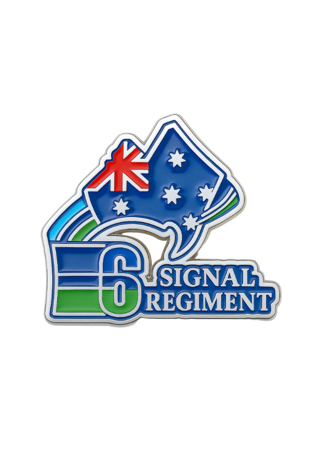 ๐ก 6 SIGNAL REGIMENT โ HARD ENAMEL LAPEL PIN ๐ฆ๐บ