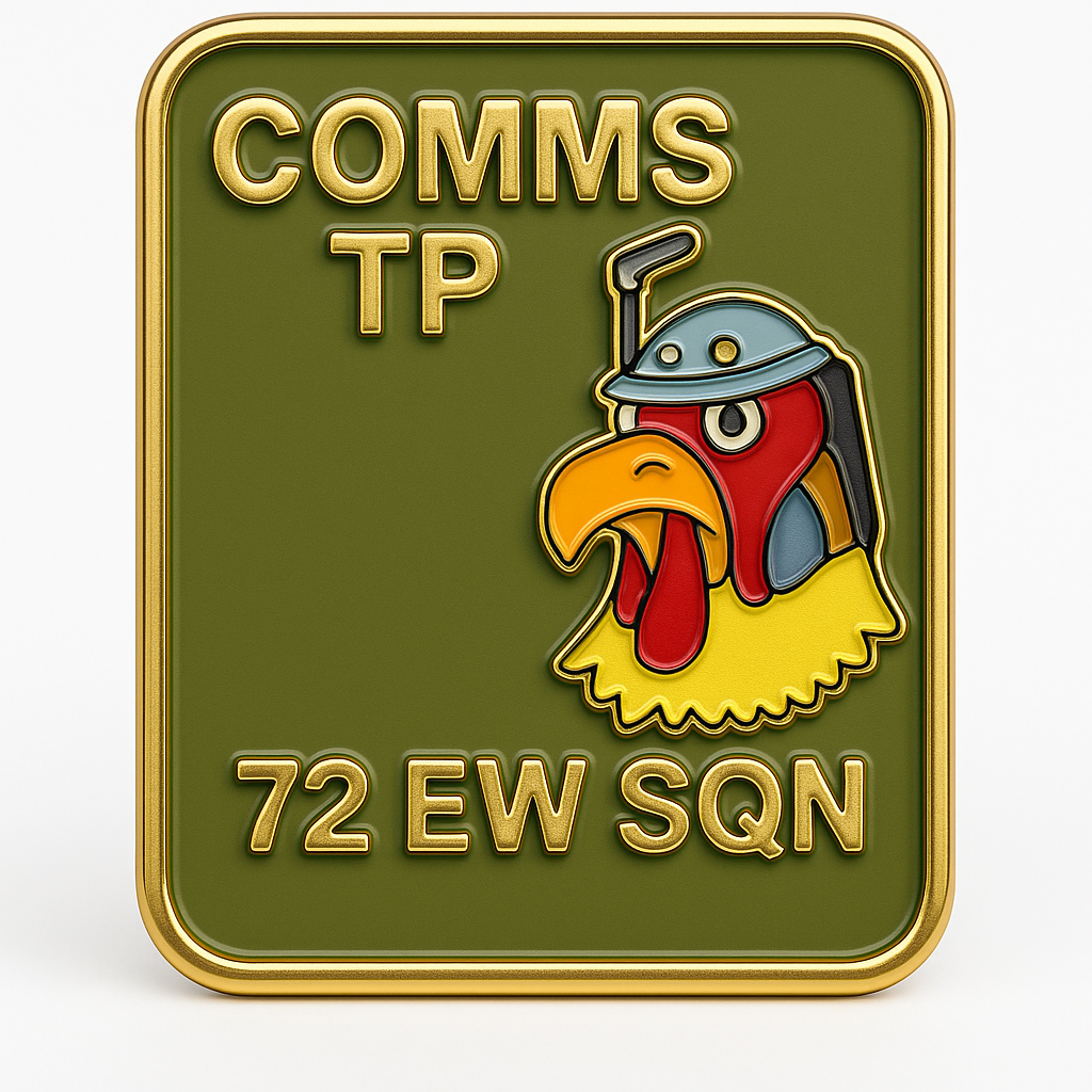 π 72 EW SQN β COMMS TROOP ENAMEL PIN