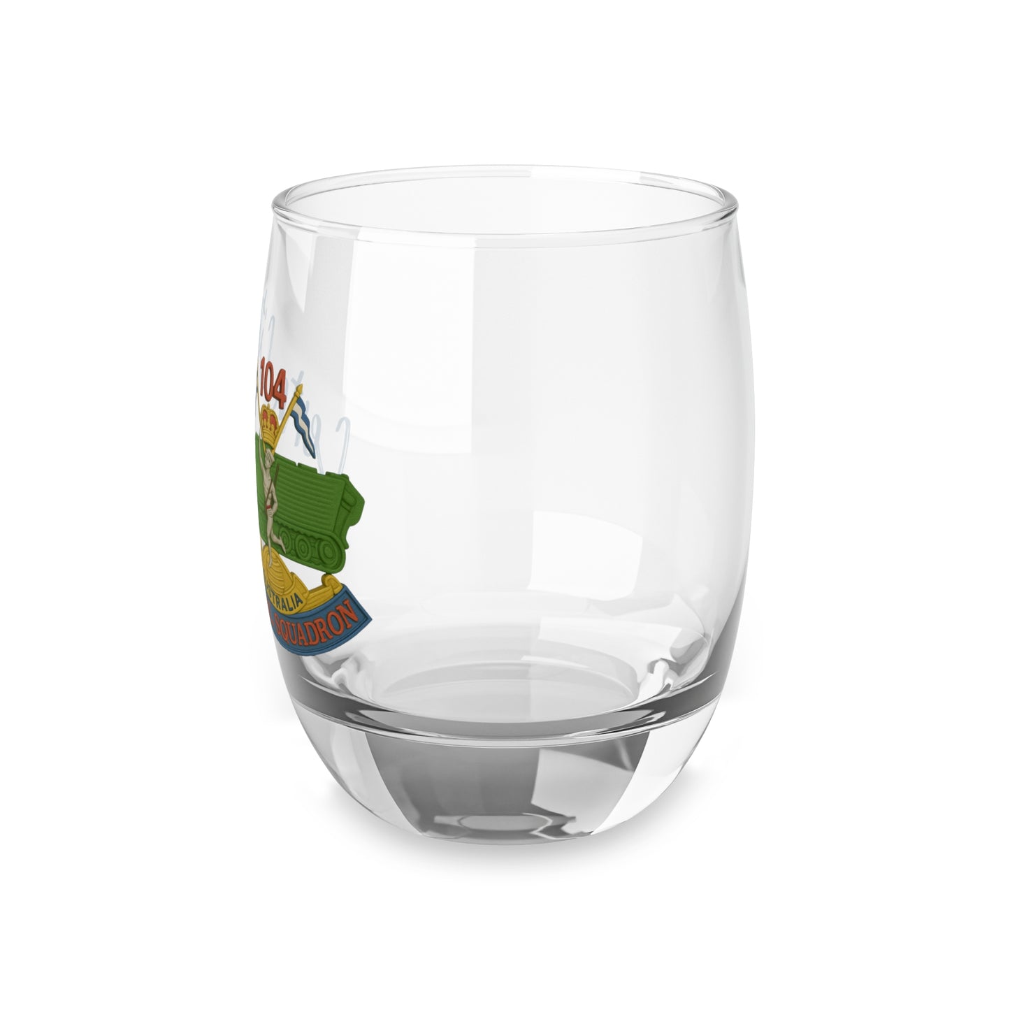 104 Sig Sqn Vietnam Era Patch Whiskey Glass
