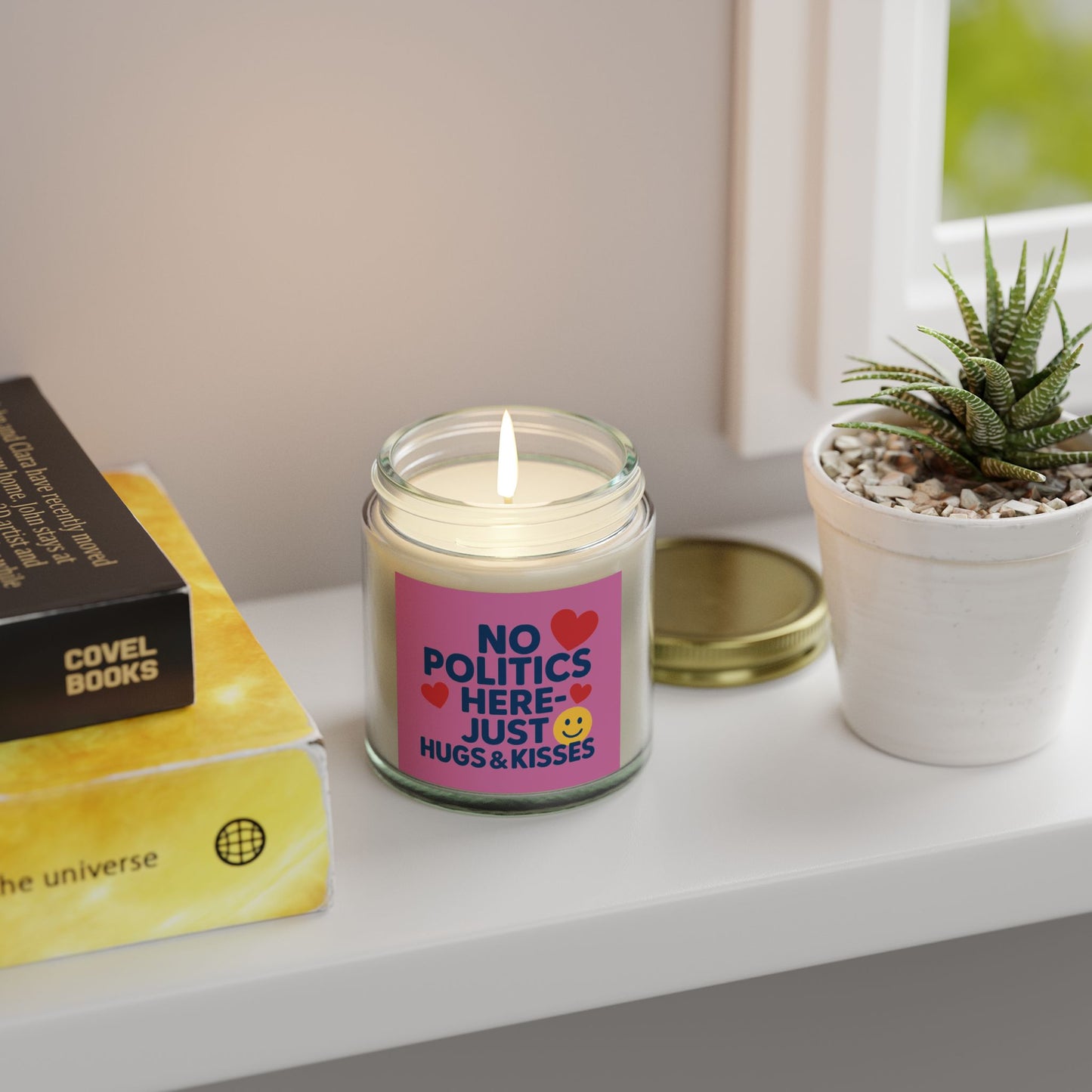 Scented Candle with Positive Message, Relaxing Aromatherapy Gift, Home Decor, Self-Care Essential, Valentine's Day Gift, Mindfulness