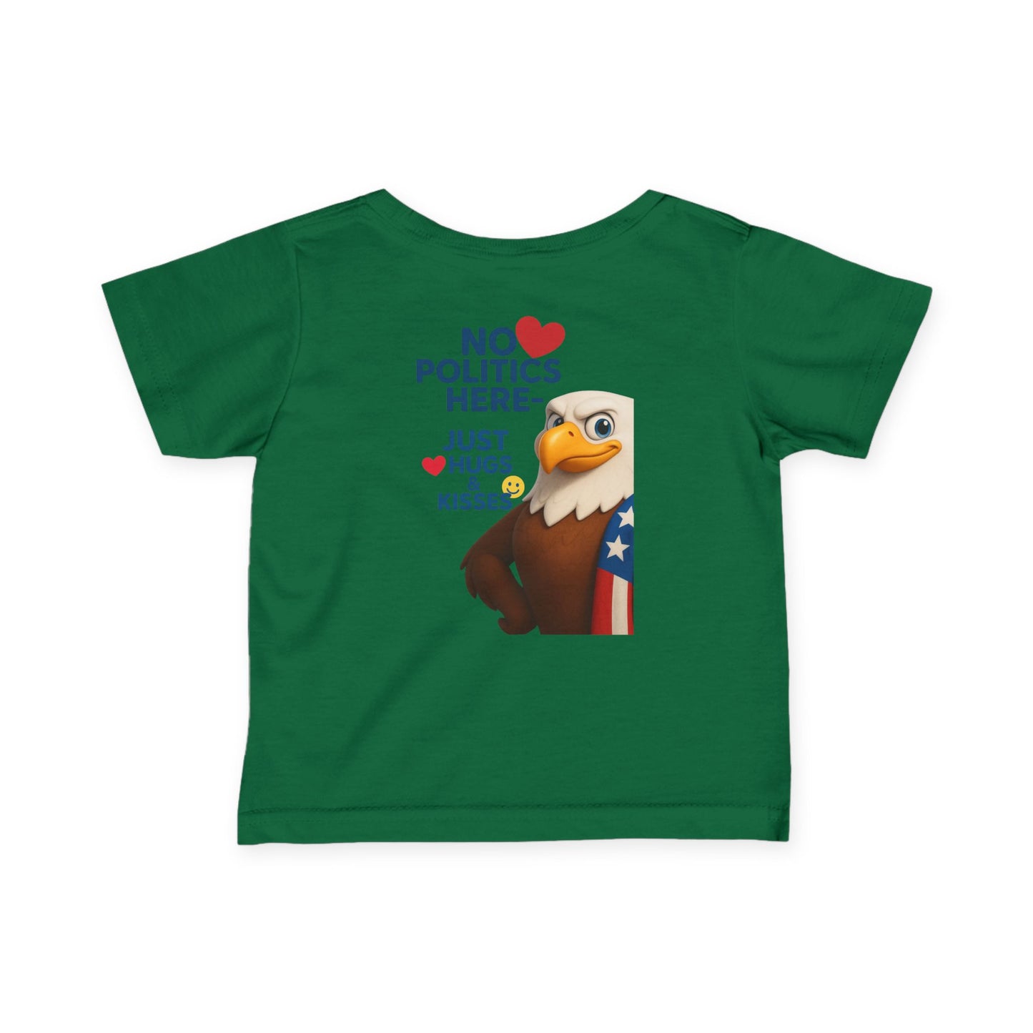 Infant Eagle Tee: Funny Political Baby Shirt, Cute Toddler Top, Gifts for New Parents, Baby Shower Present, Patriotic Baby Clothes