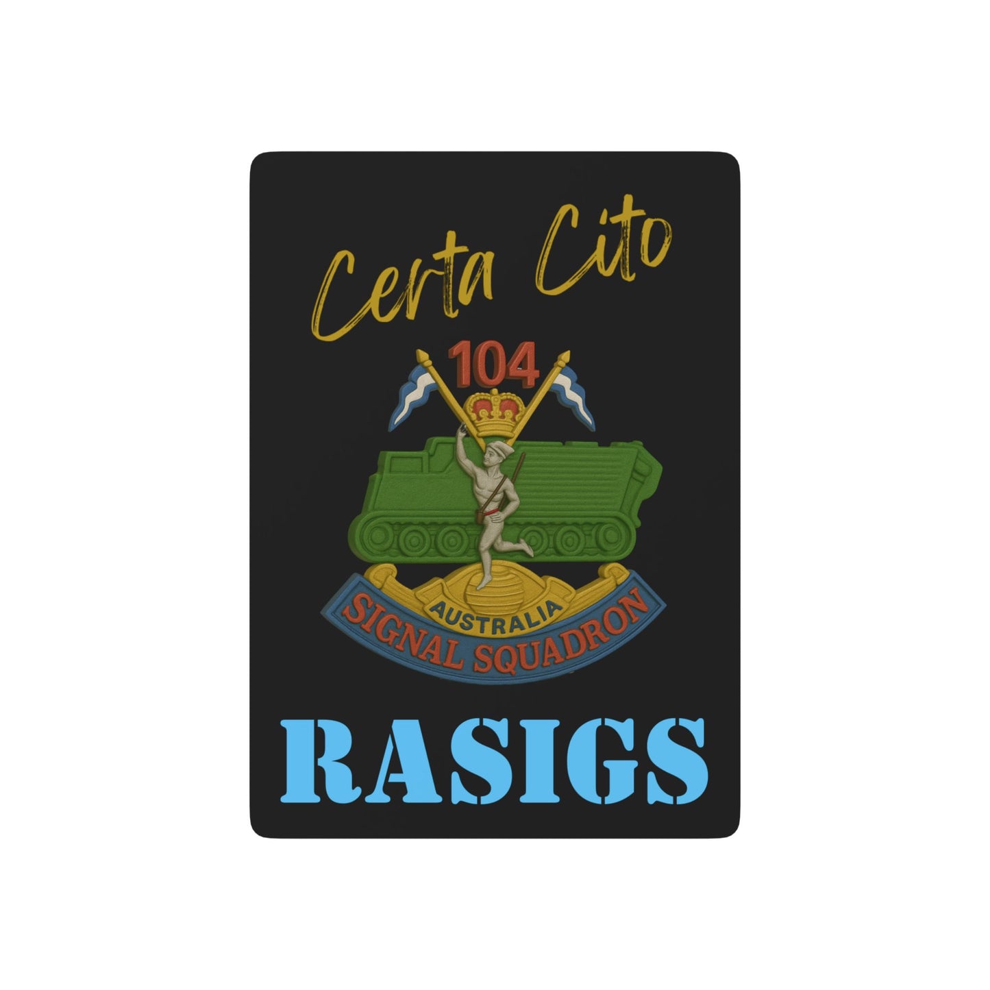 Certa Cito – 104 SIG SQN Vietnam Era Playing Cards