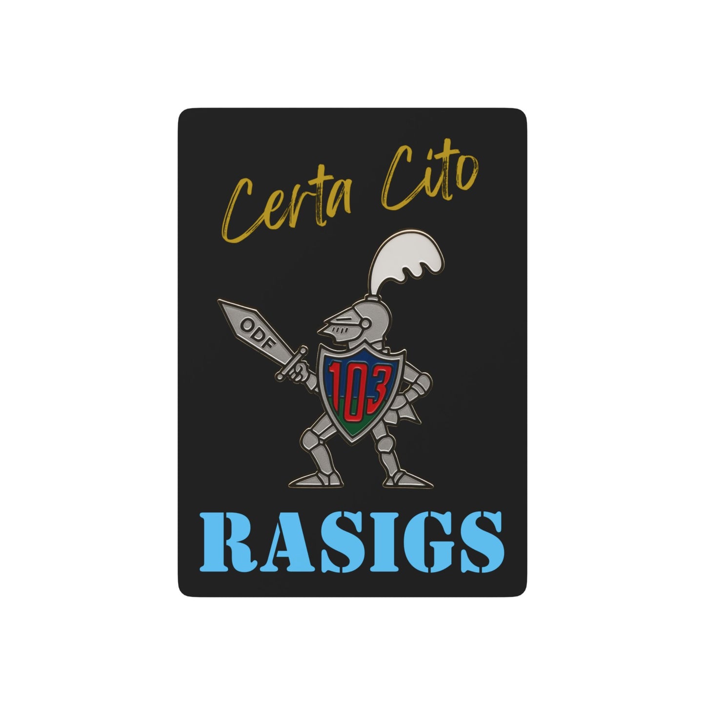 103 Sig Sqn Playing Cards