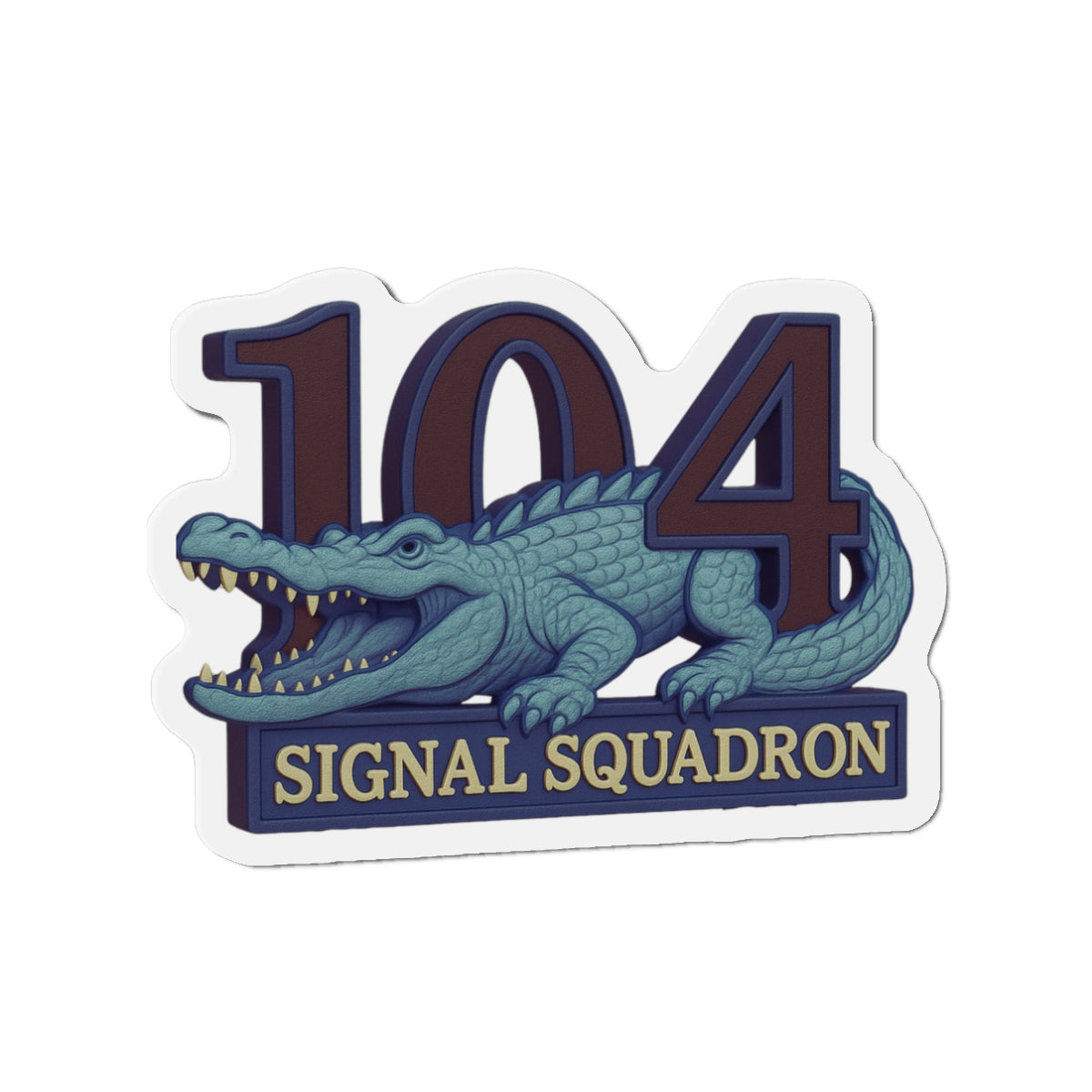104 SIG SQN 90’s Era Crocodile Patch Magnet – RASIGS Patch Signature Range