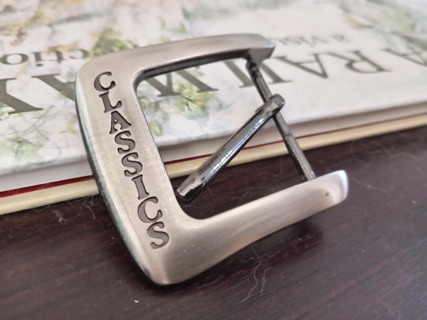 CLASSICS Belt Buckle – Solid Brushed Silver Finish