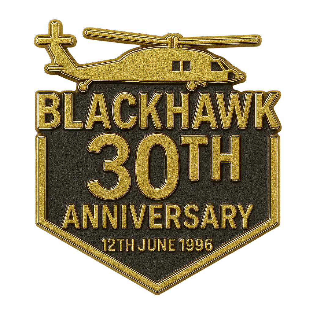 BLACKHAWK 30TH ANNIVERSARY HARD ENAMEL PIN