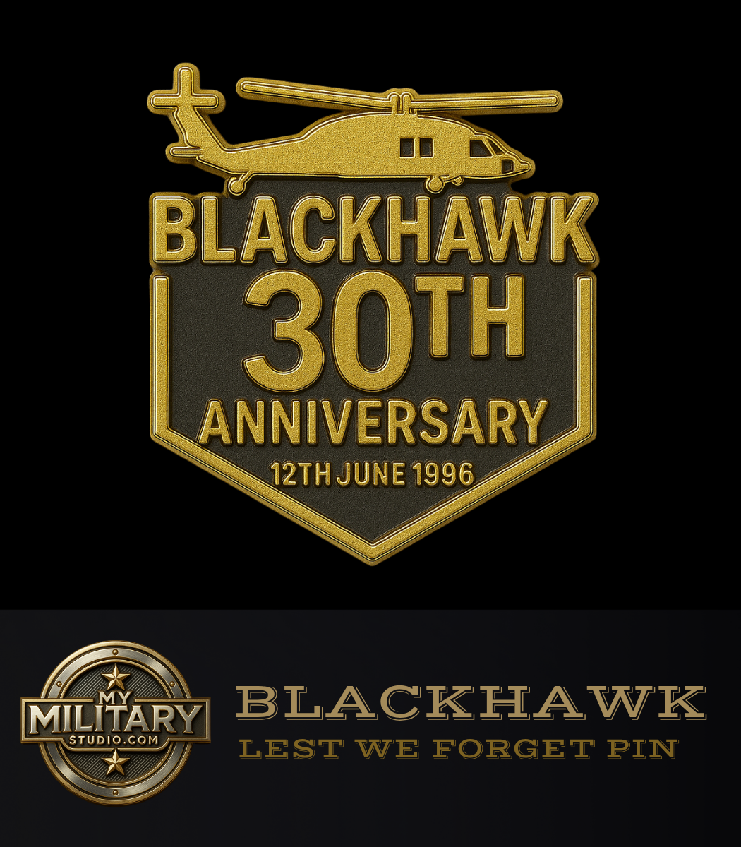 BLACKHAWK 30TH ANNIVERSARY HARD ENAMEL PIN